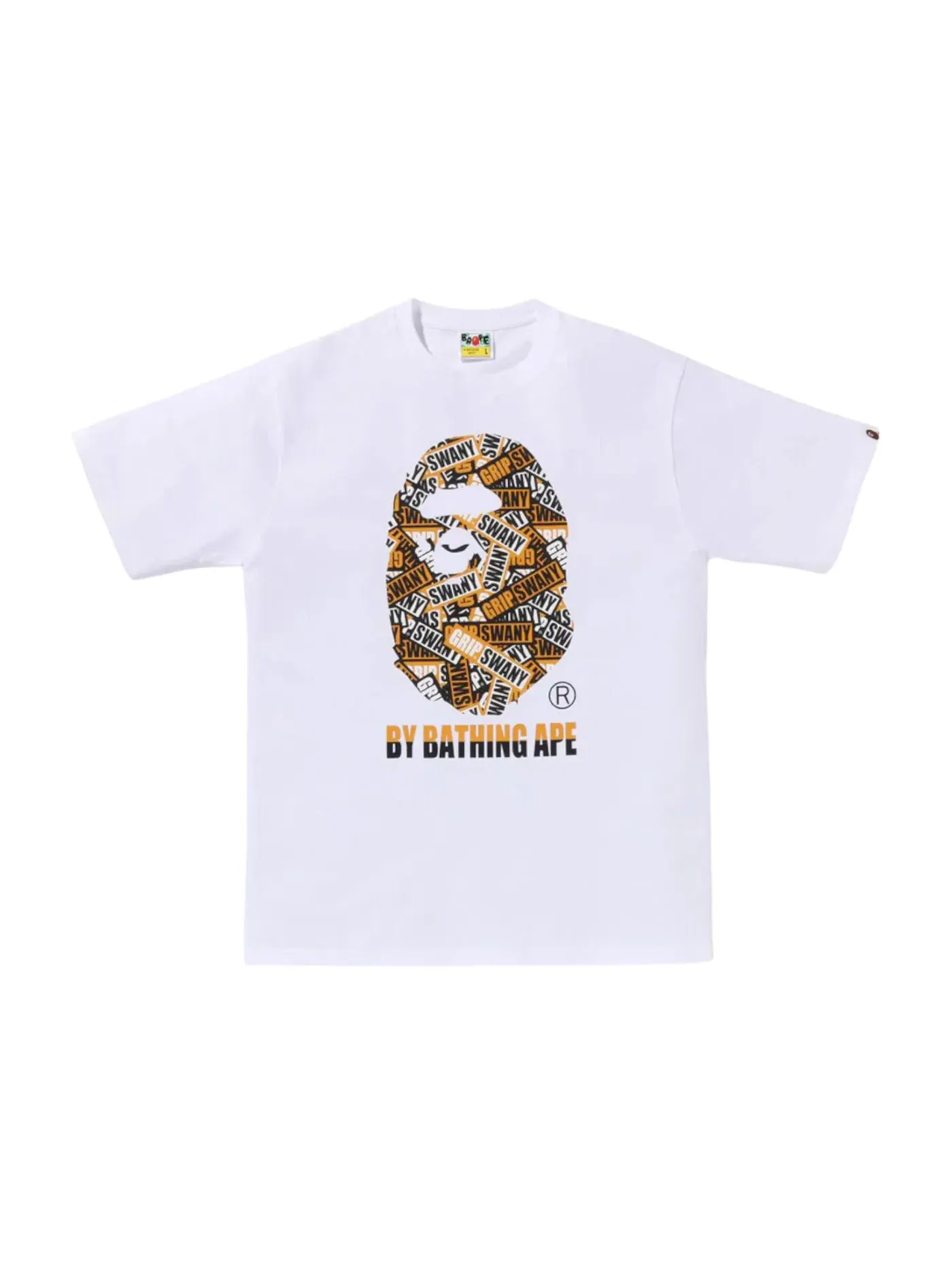 Мужская футболка с принтом BAPE x Grip Swany Tee BAPE — изображение 1 из 1, белый