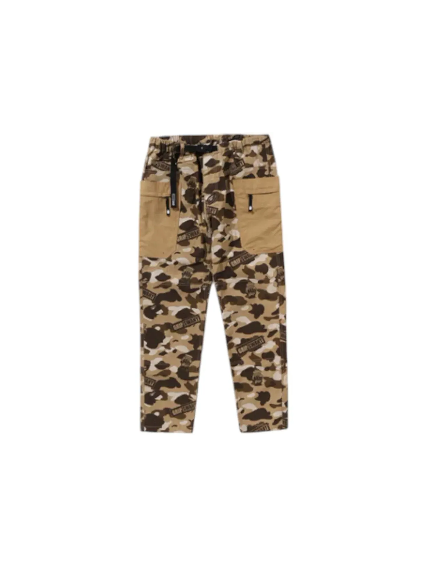Мужские спортивные штаны камуфляжные BAPE x Grip Swany GR Camo Fireproof Camp Pants — изображение 1 из 2, бежевый