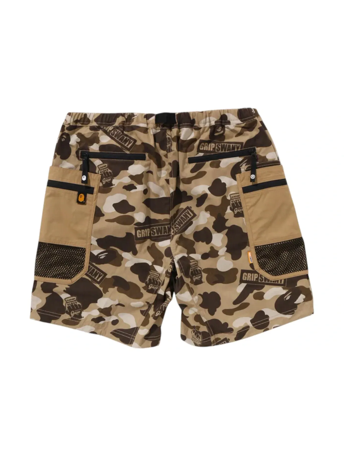 Мужские шорты с камуфляжным принтом BAPE x Grip Swany GR Camo Fireproof Gear Buggy Shorts BAPE — изображение 2 из 2, бежевый