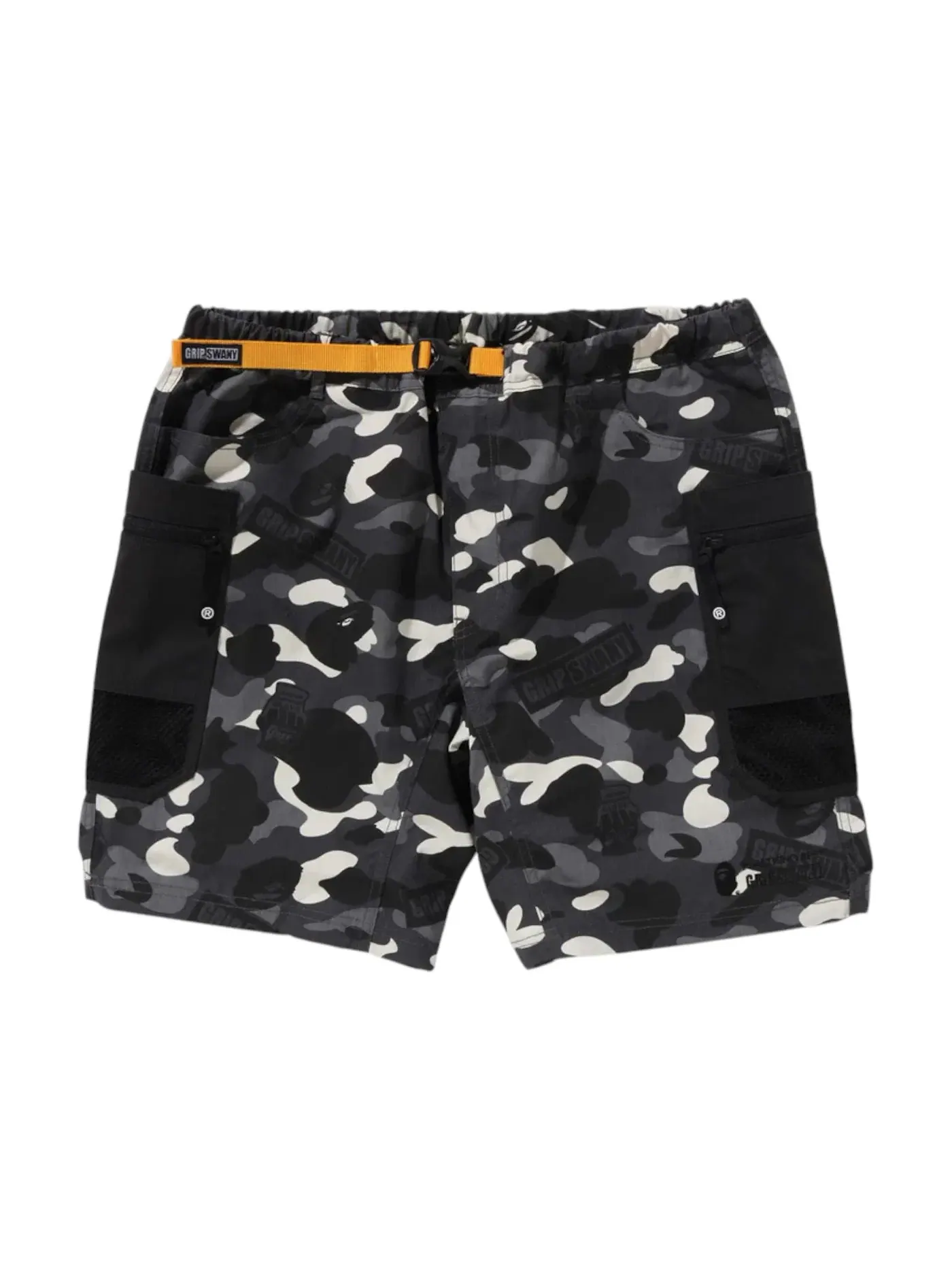 Мужские шорты с камуфляжным принтом BAPE x Grip Swany GR Camo Fireproof Gear Buggy Shorts — изображение 1 из 2, черный