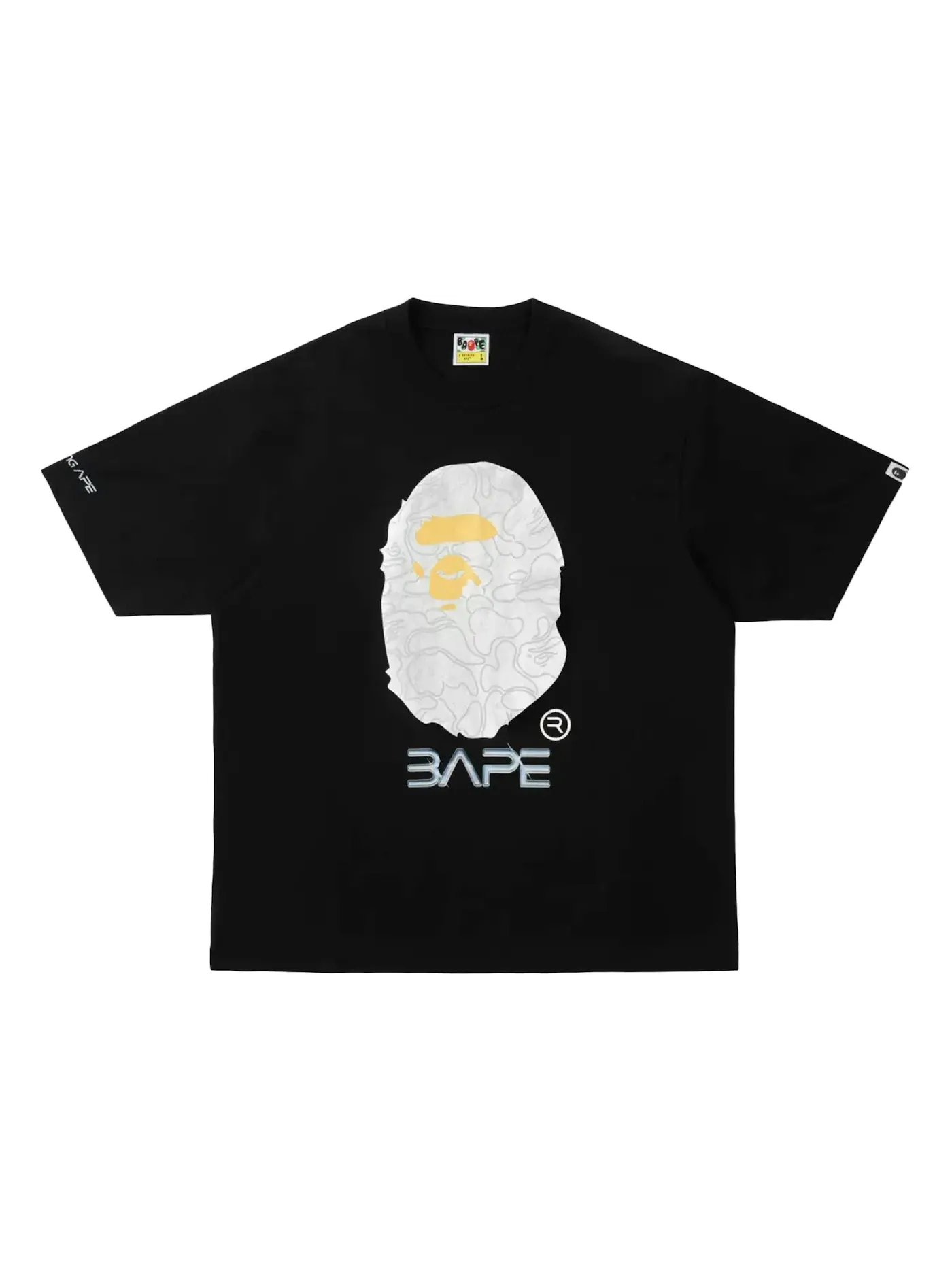 Мужская футболка с принтом BAPE x Hajime Sorayama Ape Head Tee — изображение 1 из 1, черный