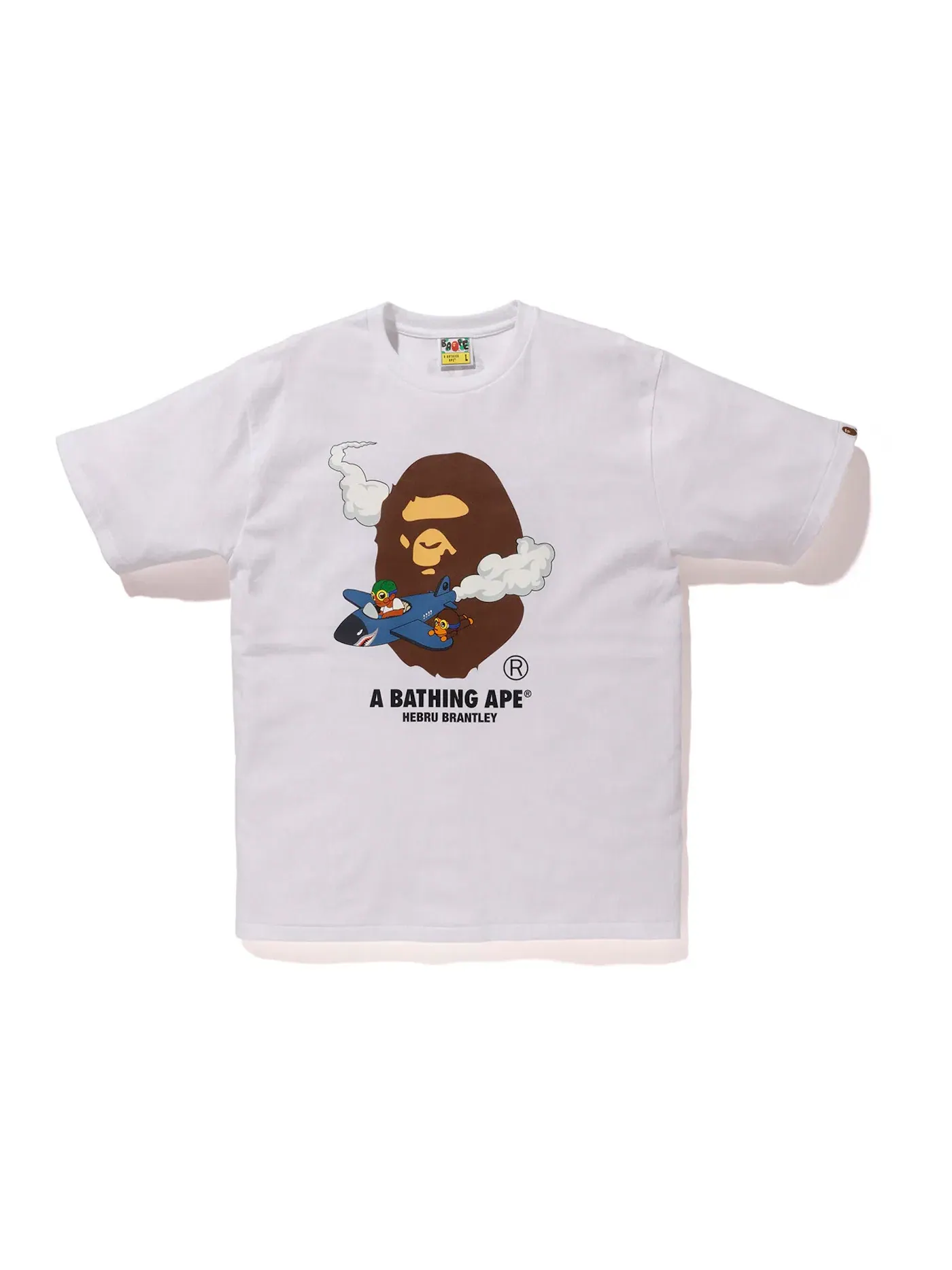 Мужская футболка с принтом BAPE x Hebru Brantley 1 Tee BAPE — изображение 1 из 1, белый