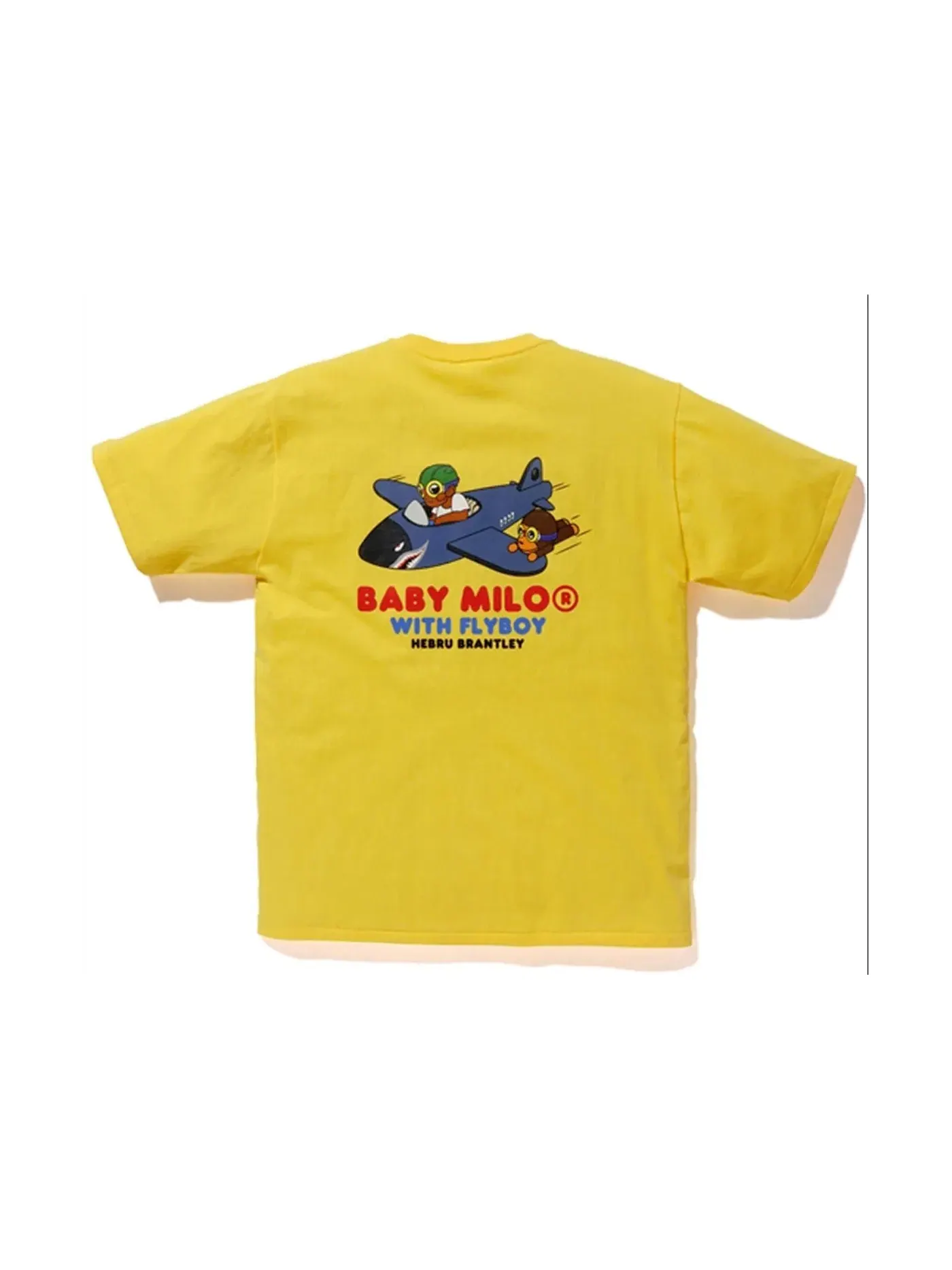 Мужская футболка с принтом BAPE x Hebru Brantley 6 Tee BAPE — изображение 2 из 2, желтый