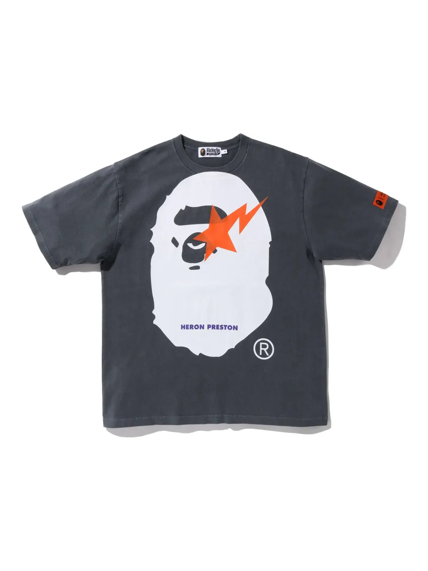 Мужская футболка свободного кроя BAPE x Heron Preston Tee BAPE — изображение 1 из 2, черный