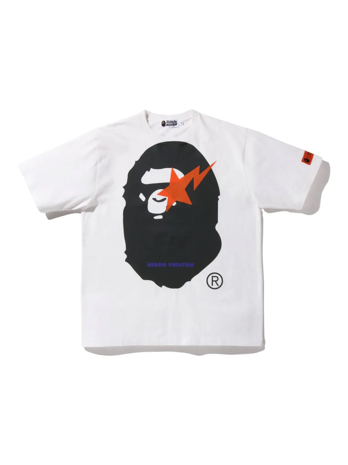 Мужская футболка свободного кроя BAPE x Heron Preston Tee — изображение 1 из 2, белый