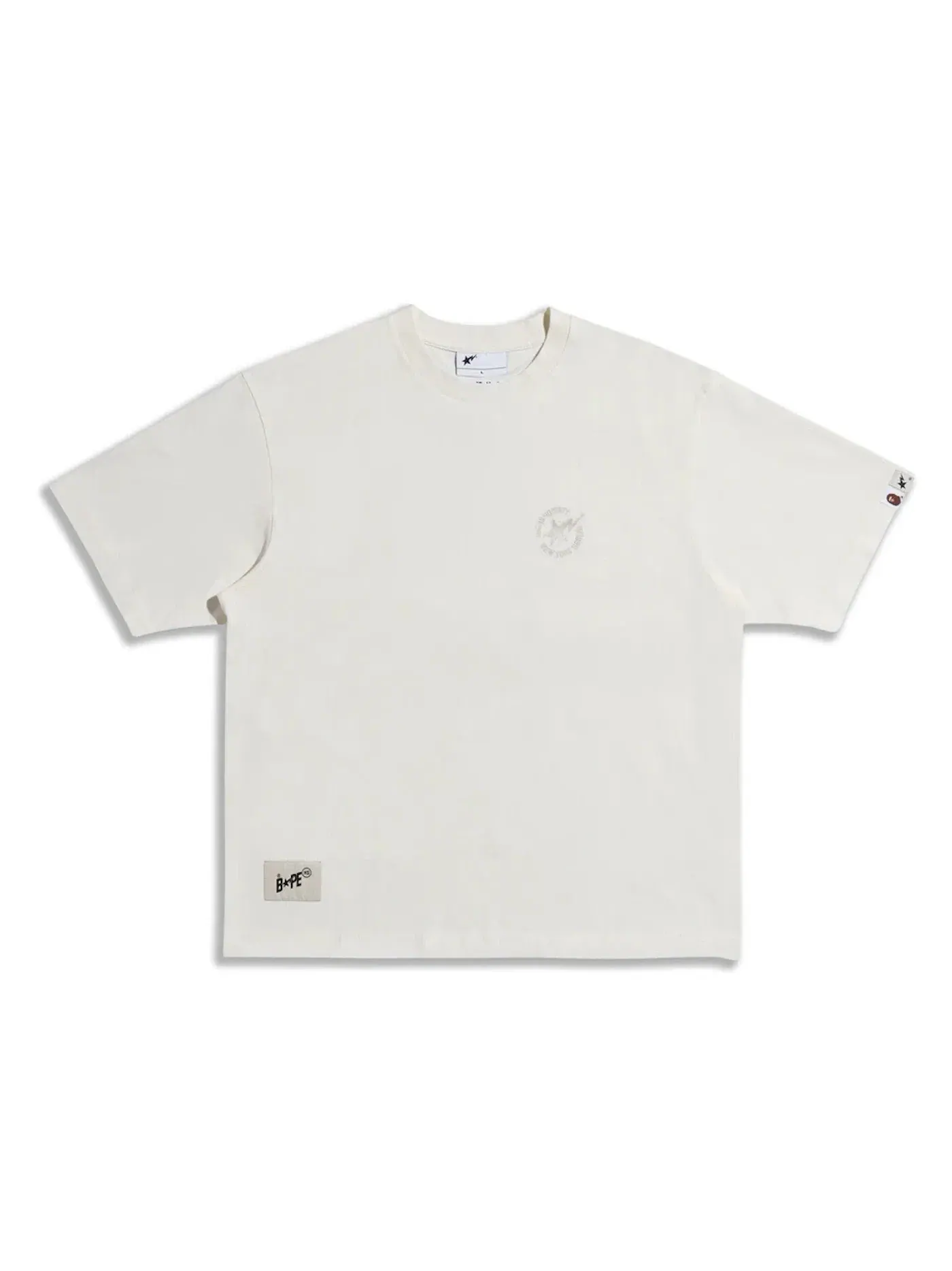 Мужская футболка с принтом BAPE x Highsnobiety Tee BAPE — изображение 1 из 2, белый