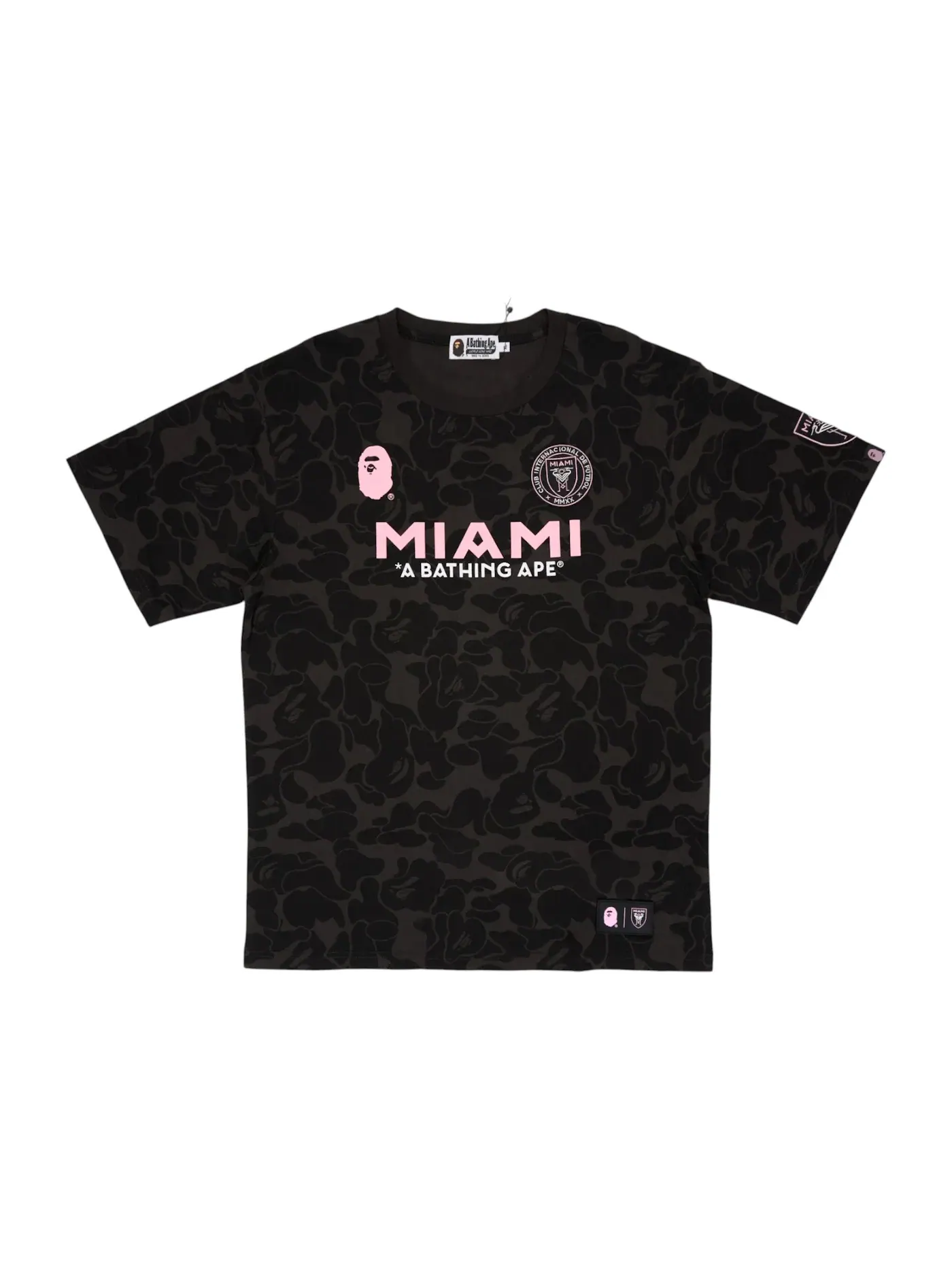 Мужская футболка с принтом Tee BAPE — изображение 1 из 2, черный