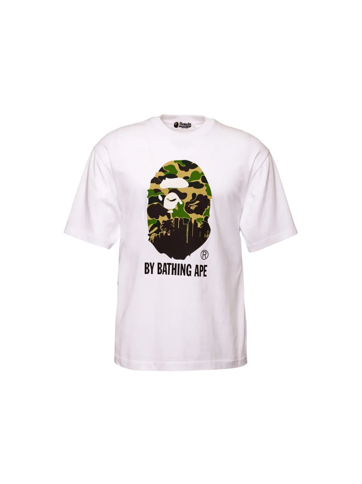 Мужская футболка с длинным рукавом BAPE x Jeff Hamilton Shirt White — изображение 1 из 2, белый