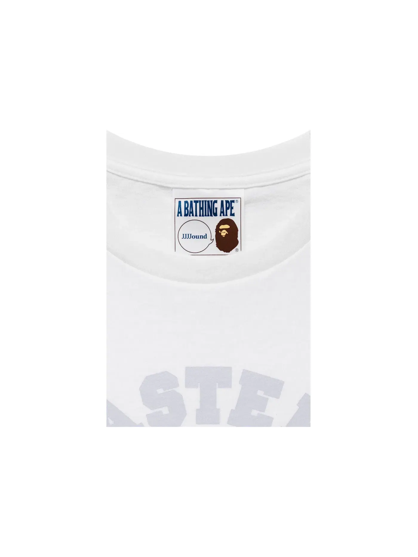 Мужская футболка с принтом College Tee BAPE — изображение 2 из 3, белый