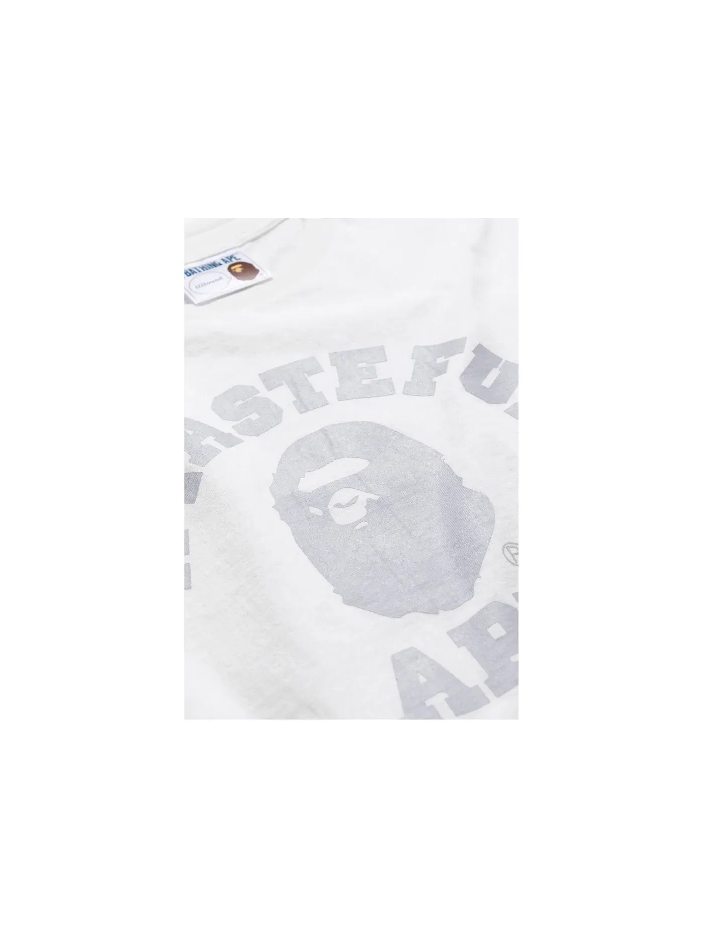 Мужская футболка с принтом College Tee BAPE — изображение 3 из 3, белый