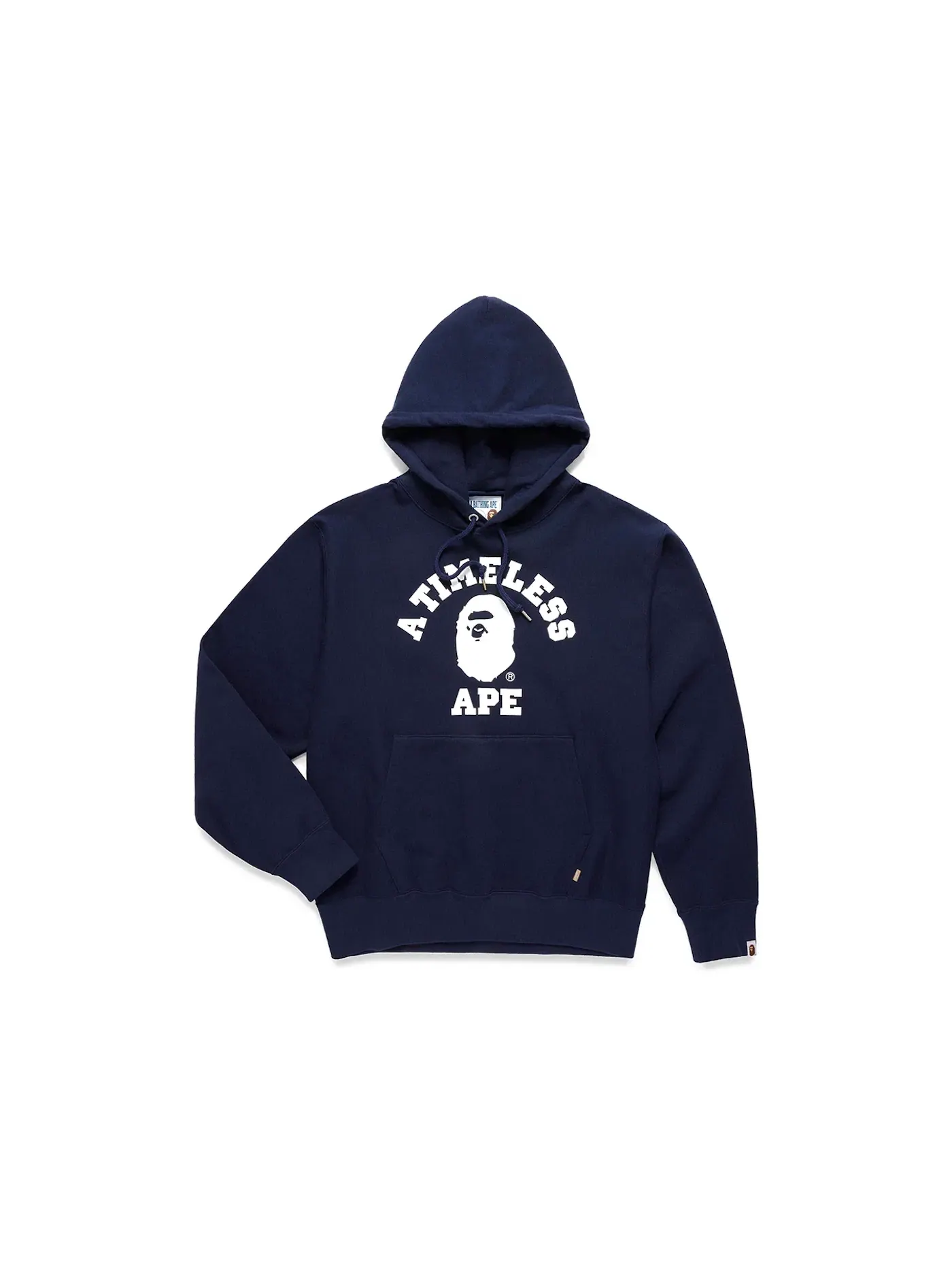 Мужской пуловер с капюшоном свободного кроя BAPE x JJJJound Relaxed Classic College Pullover Hoodie — изображение 1 из 2