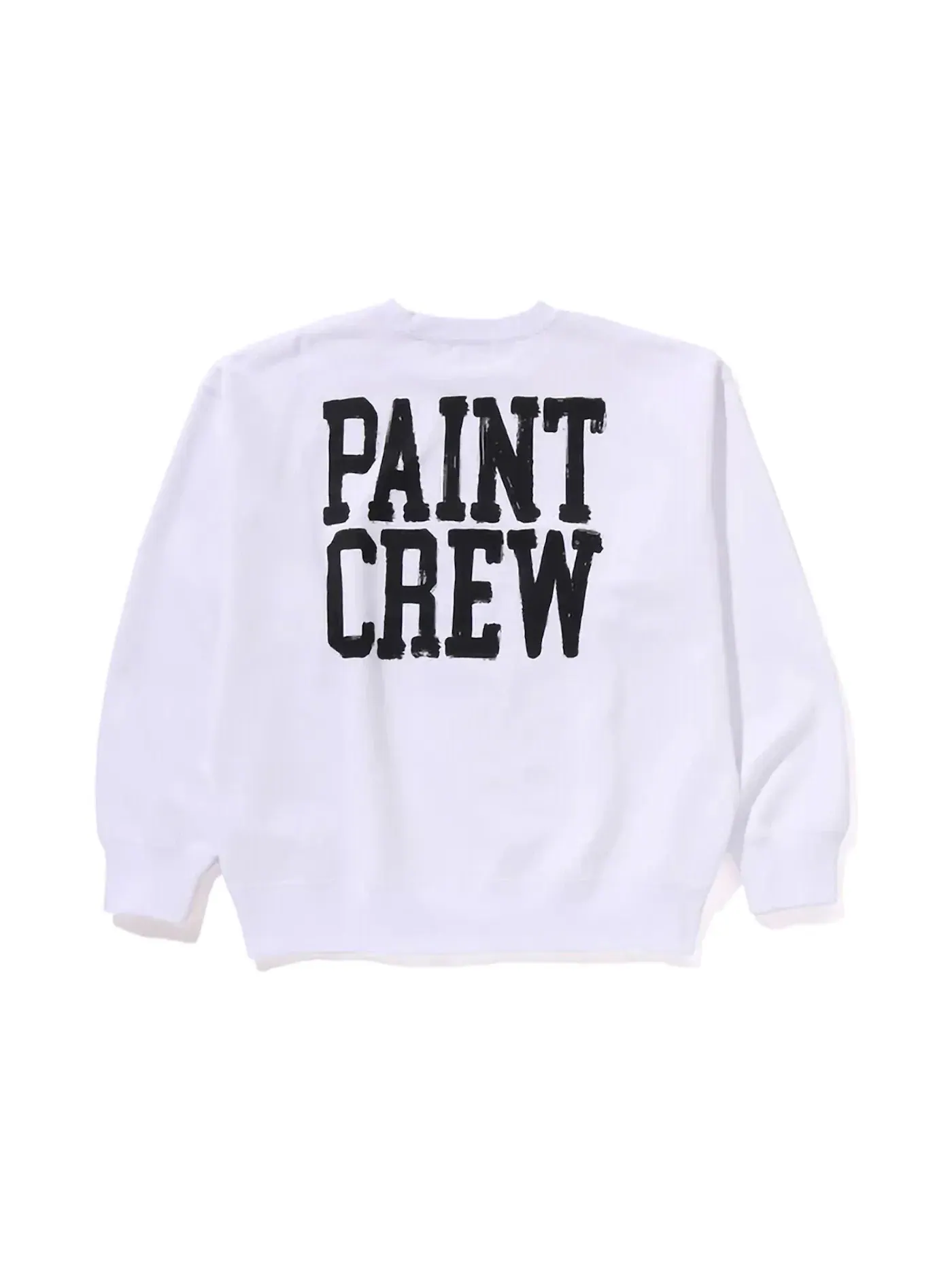 Мужской свитшот с принтом BAPE x Joshua Vides Ape Head Crewneck BAPE — изображение 2 из 2, белый