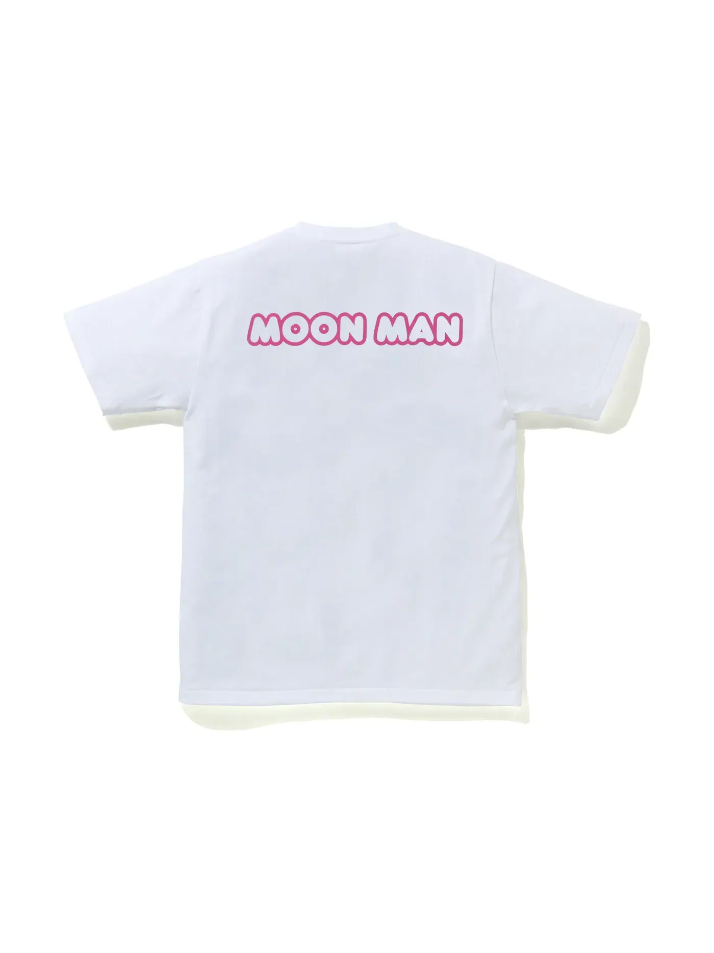 Мужская футболка с принтом BAPE x Kid Cudi Baby Milo Moon Man Tee BAPE — изображение 2 из 2, белый