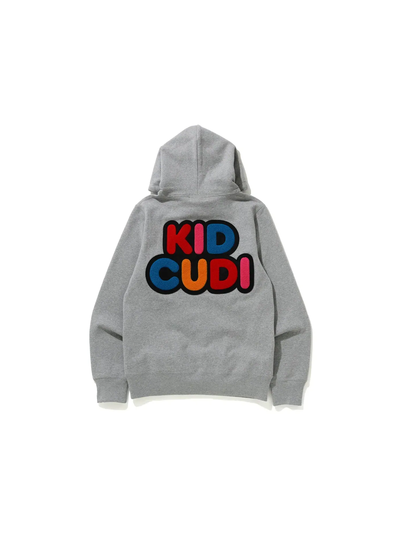 Мужской пуловер с капюшоном BAPE x Kid Cudi Baby Milo — изображение 2 из 2, серый
