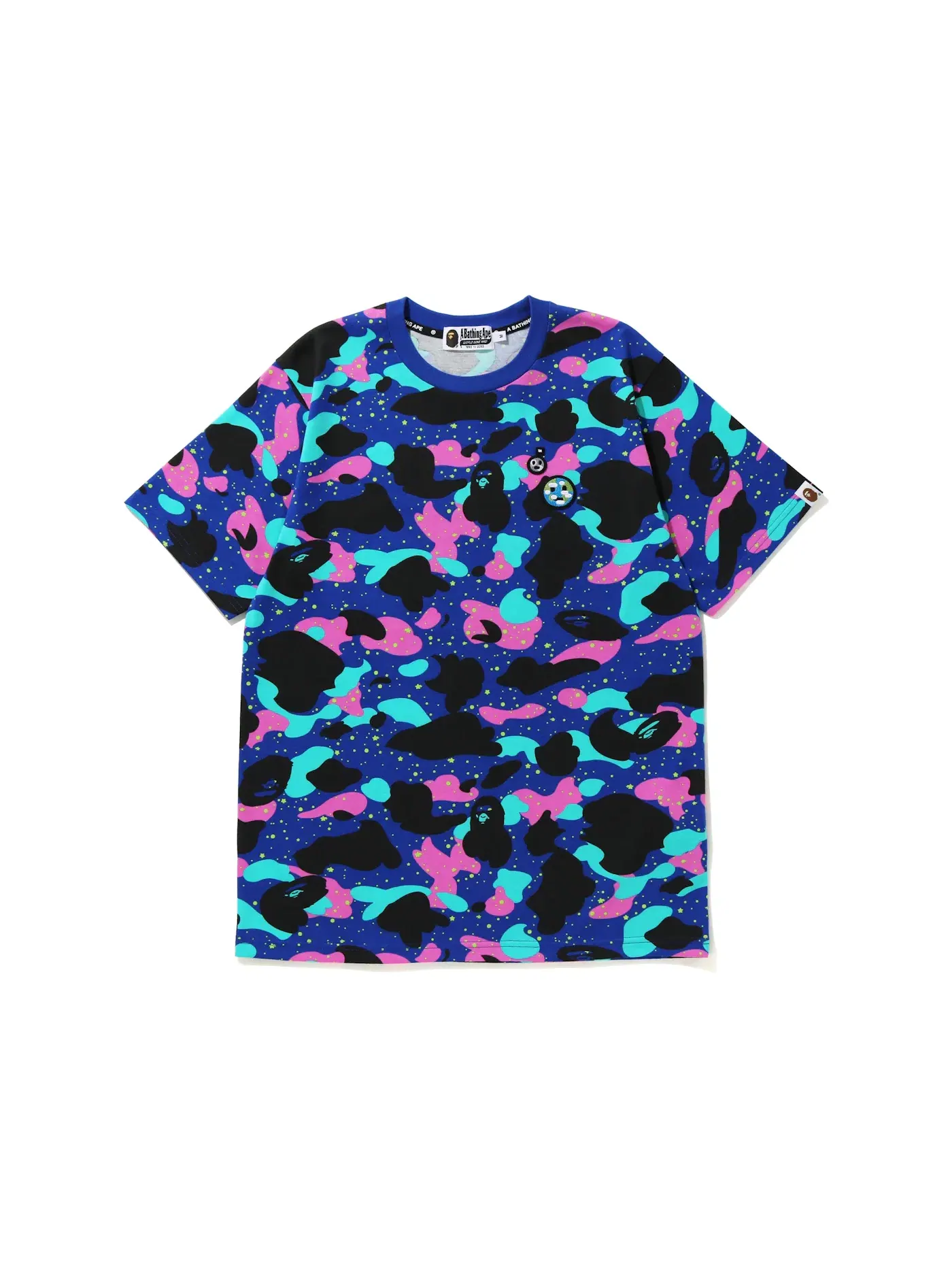 Мужская футболка с принтом BAPE x Kid Cudi Camo Tee — изображение 1 из 2, мульти