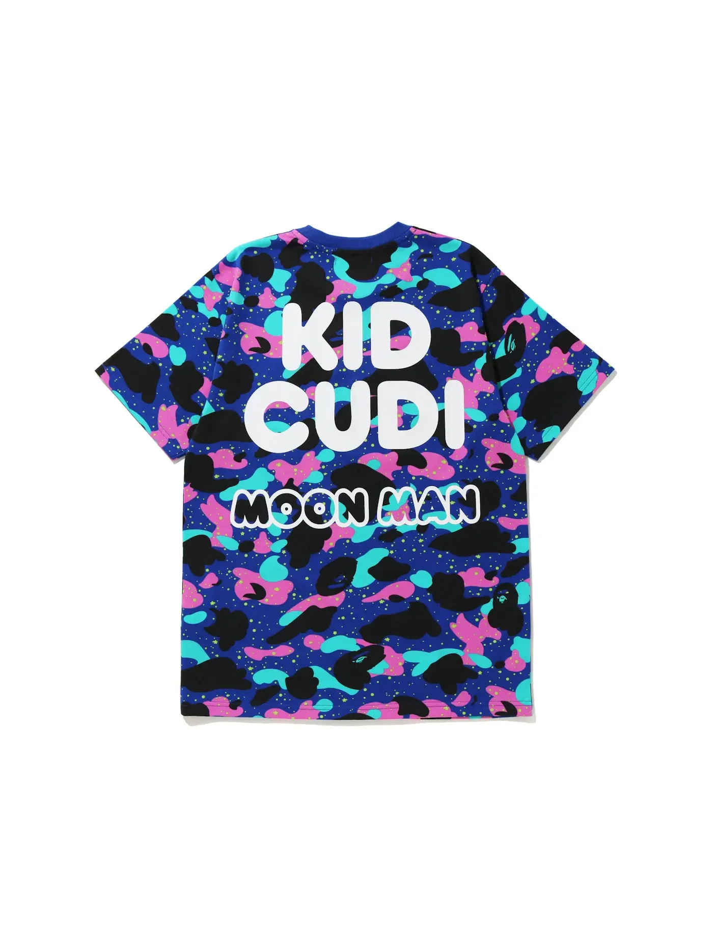 Мужская футболка с принтом BAPE x Kid Cudi Camo Tee — изображение 2 из 2, мульти