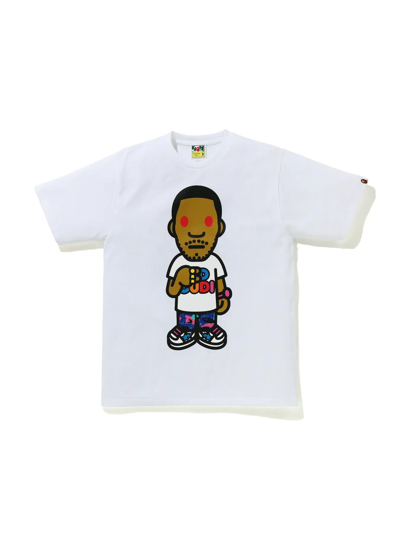 Мужская футболка с принтом BAPE x Kid Cudi Tee BAPE — изображение 1 из 2, белый