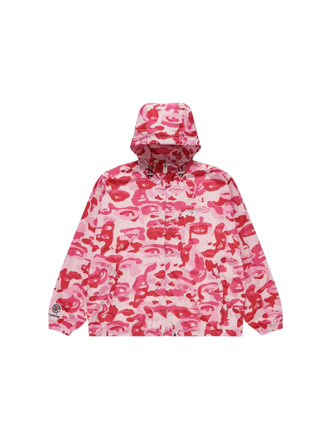 Мужская легкая куртка с камуфляжем BAPE x KidSuper Camo Lightweight Jacket — изображение 1 из 1, розовый
