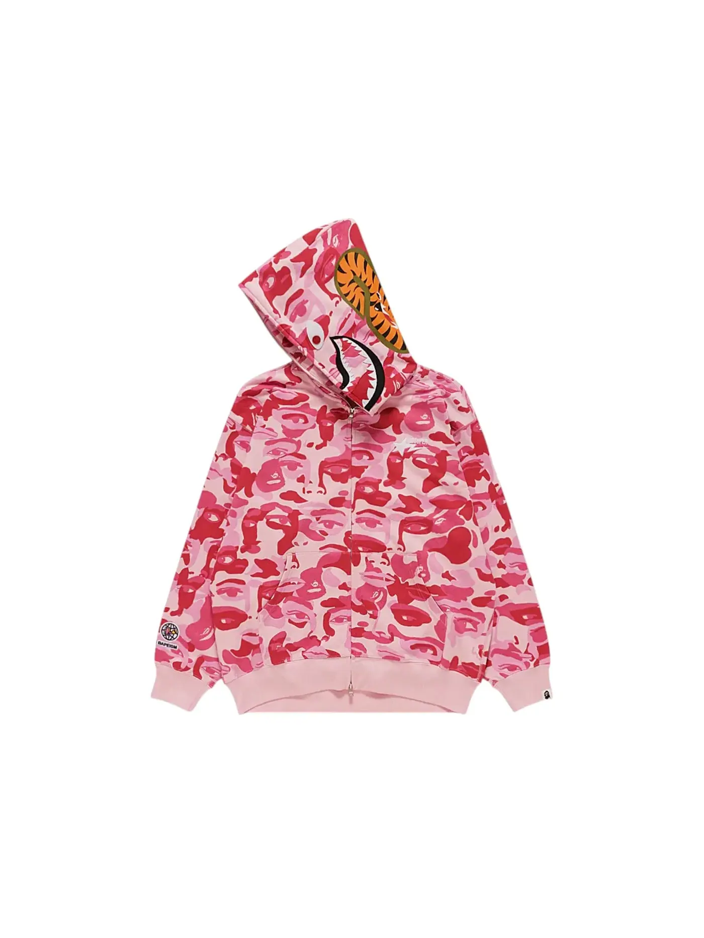 Мужская худи с капюшоном с принтом Super Camo BAPE x KidSuper — изображение 1 из 1, розовый