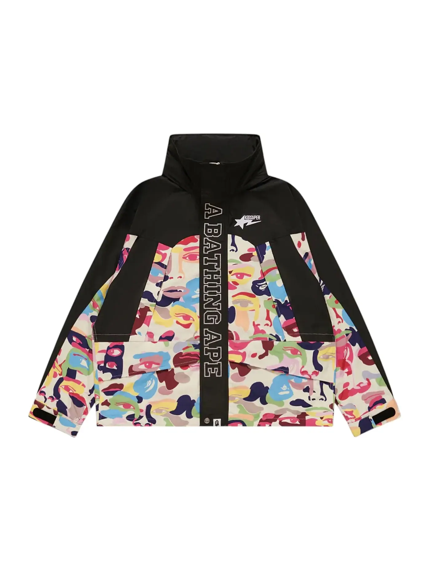 Мужская куртка с камуфляжным принтом BAPE x KidSuper Camo Snowboard Jacket BAPE — изображение 1 из 1, мульти