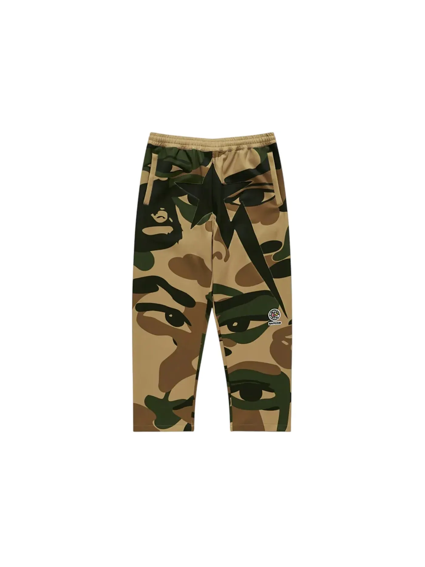 Мужские спортивные штаны из пэчворка BAPE x KidSuper Patchwork Track — изображение 1 из 1, зеленый