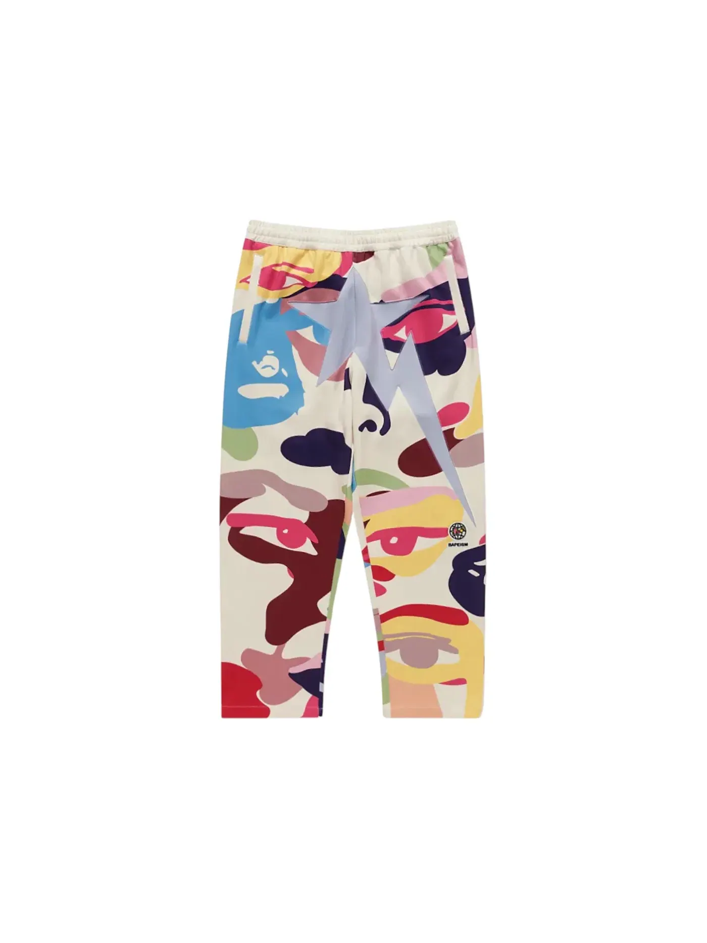 Мужские спортивные штаны Patchwork с принтом BAPE — изображение 1 из 1, мульти