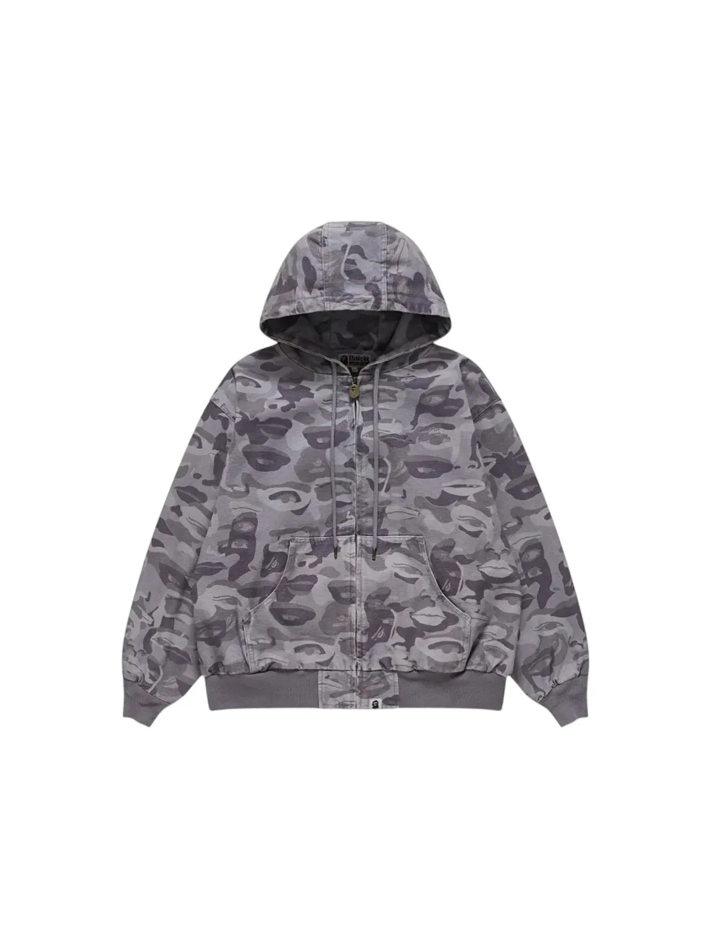 Мужская куртка с камуфляжным принтом BAPE x KidSuper Solid Camo Jacquard Jacket — изображение 1 из 1, фиолетовый
