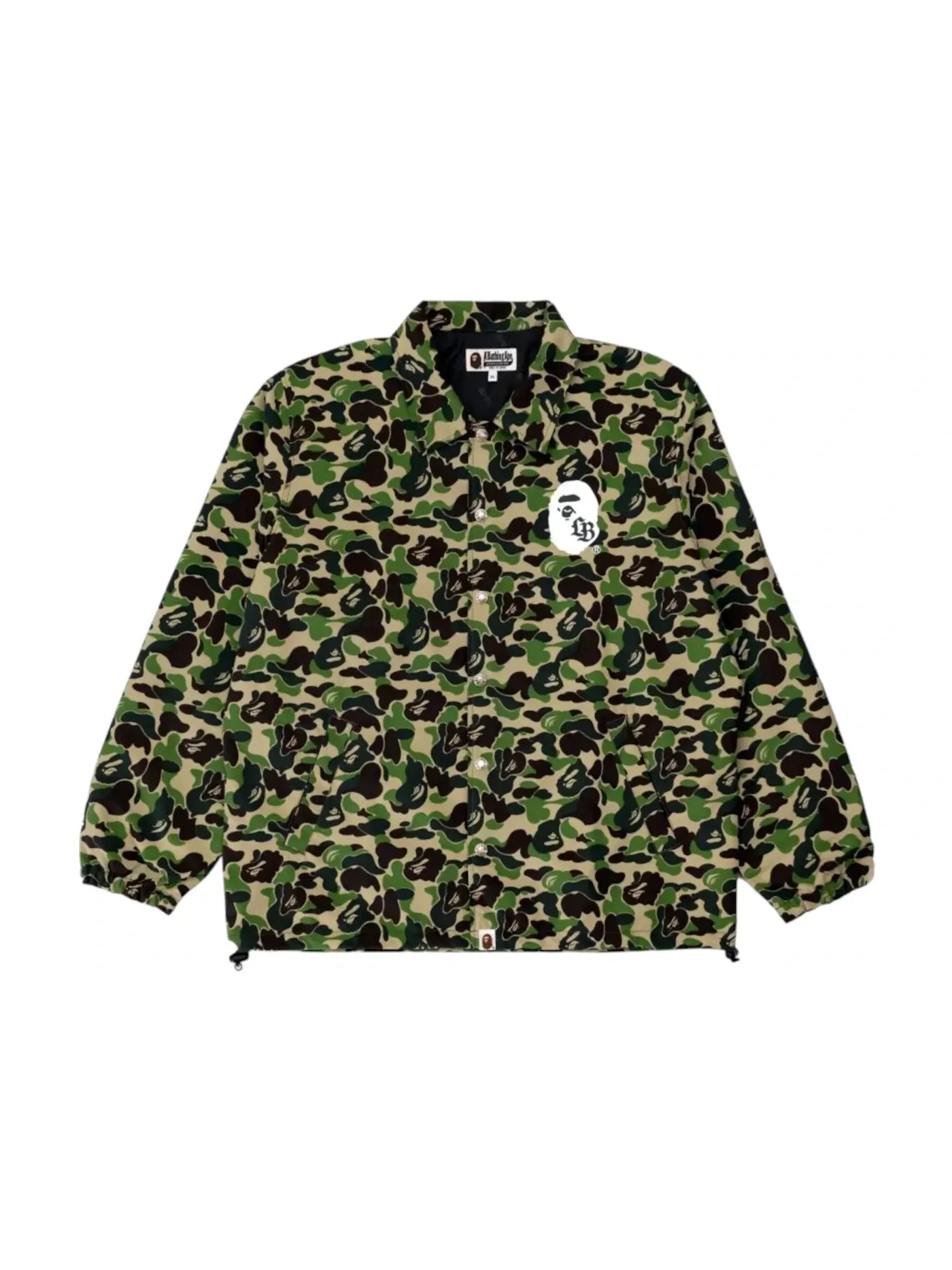 Мужская куртка-тренч с камуфляжным принтом BAPE x LBWK Coach Jacket Camo — изображение 2 из 2