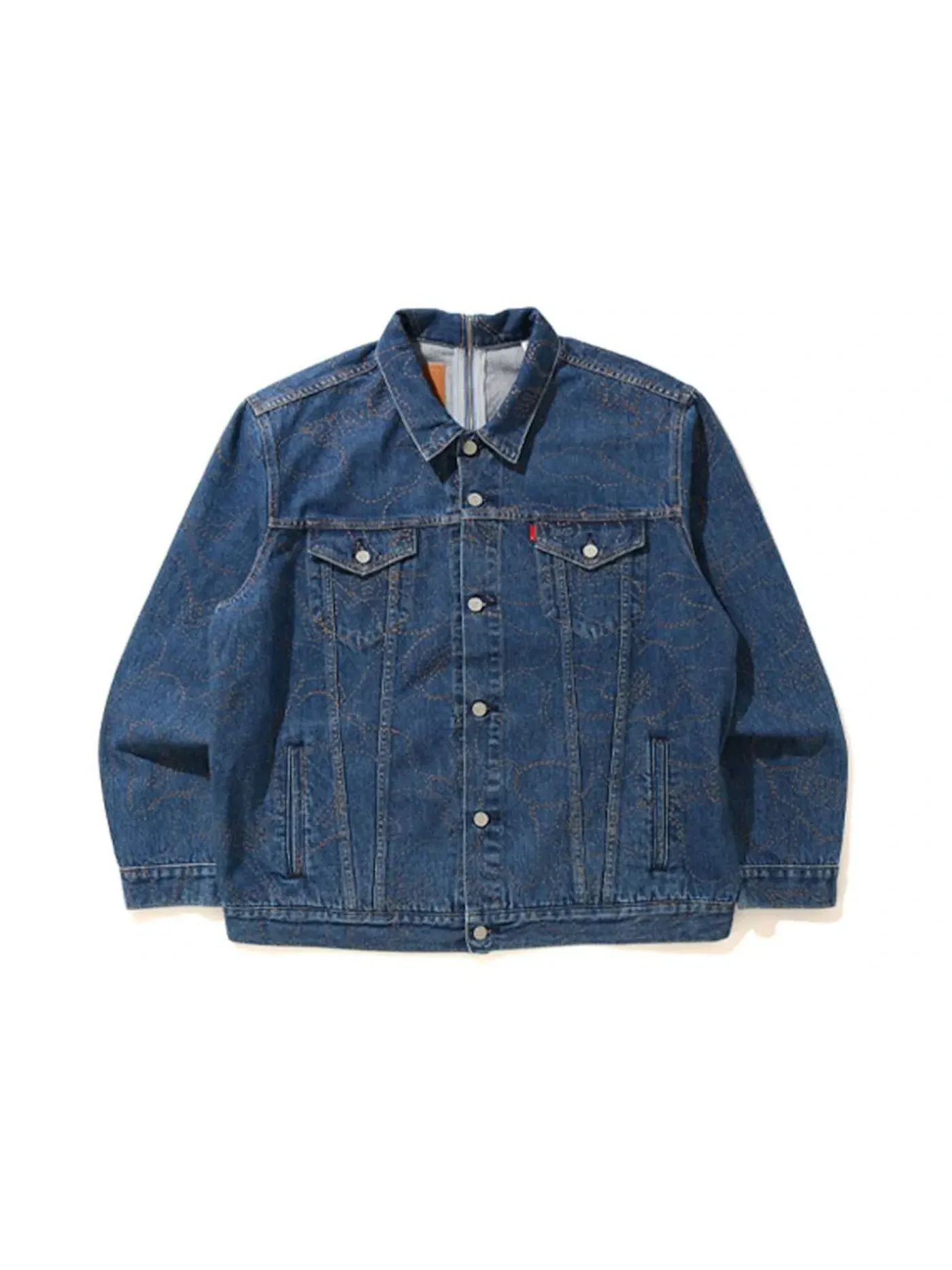 Мужская джинсовая куртка Light Indigo BAPE — изображение 1 из 2, светлый индиго