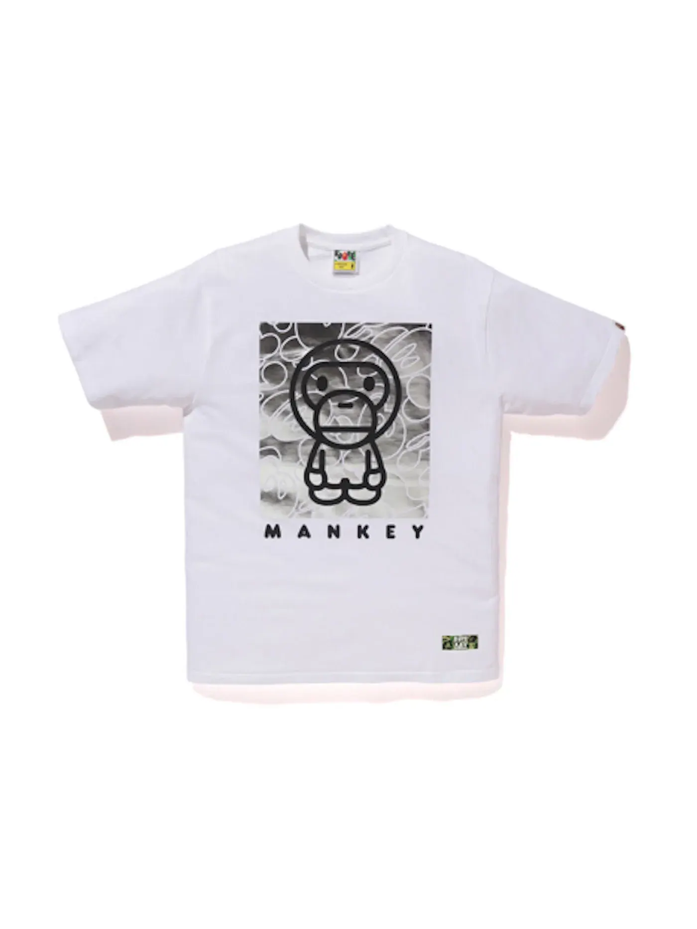 Мужская футболка BAPE x Mankey Baby Milo Tee — изображение 1 из 1, белый