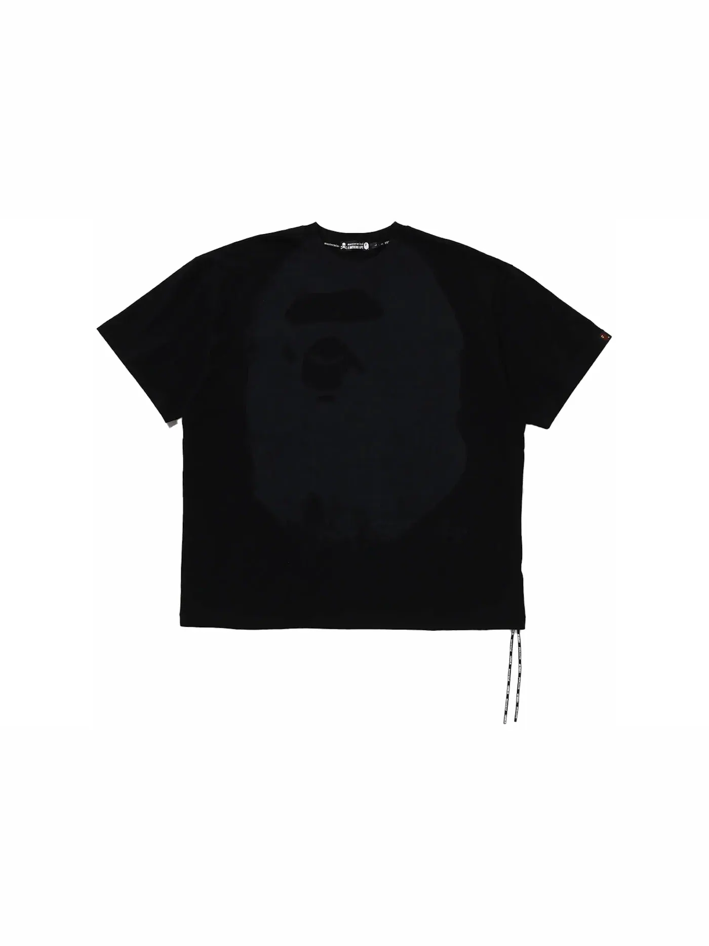 Унисекс футболка свободного кроя с принтом BAPE x Mastermind Ape Head Over Print BAPE — изображение 1 из 2, черный/черный