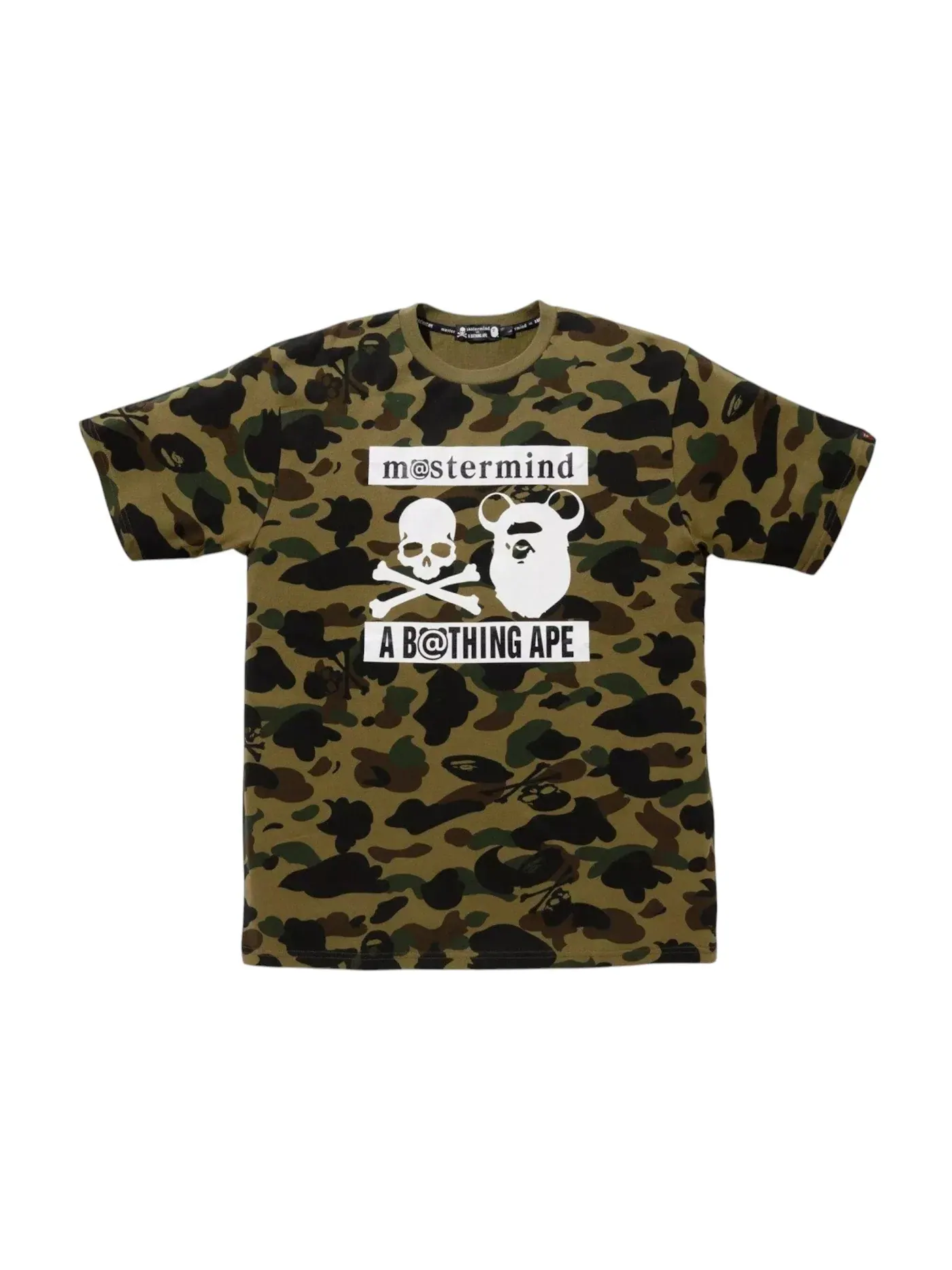 Мужская футболка с принтом BAPE x Mastermind Tee BAPE — изображение 1 из 1, зеленый
