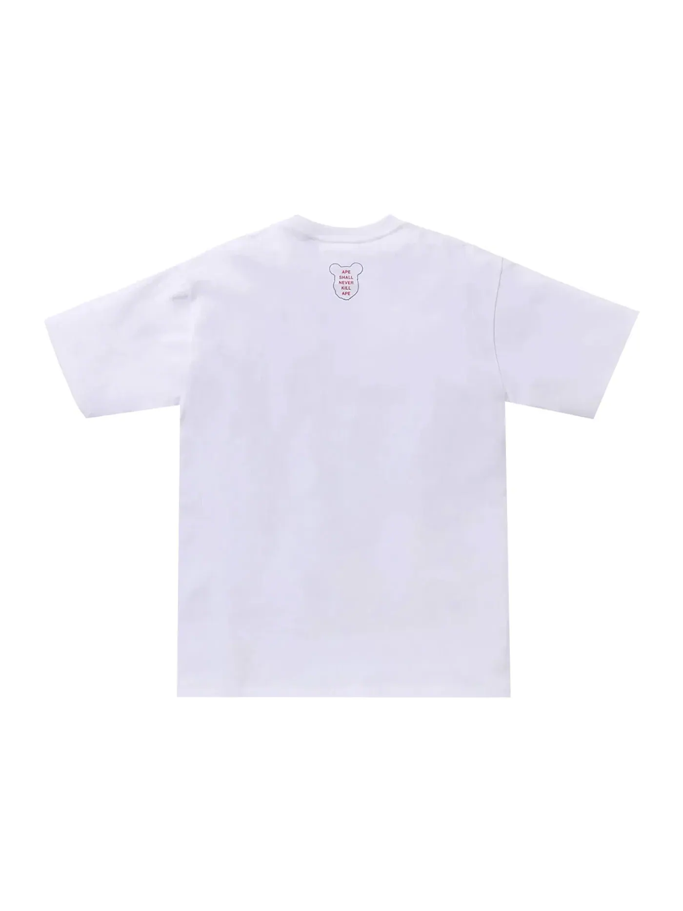 Мужская футболка с принтом BAPE x Medicom Toy ABC Camo Bear Milo Tee BAPE — изображение 2 из 2, белый
