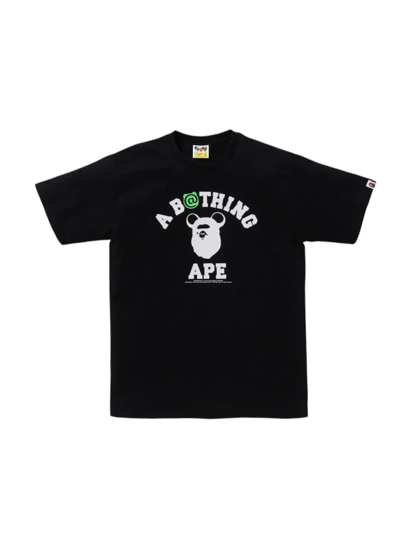 Мужская футболка с принтом Tee BAPE — изображение 1 из 2, черный