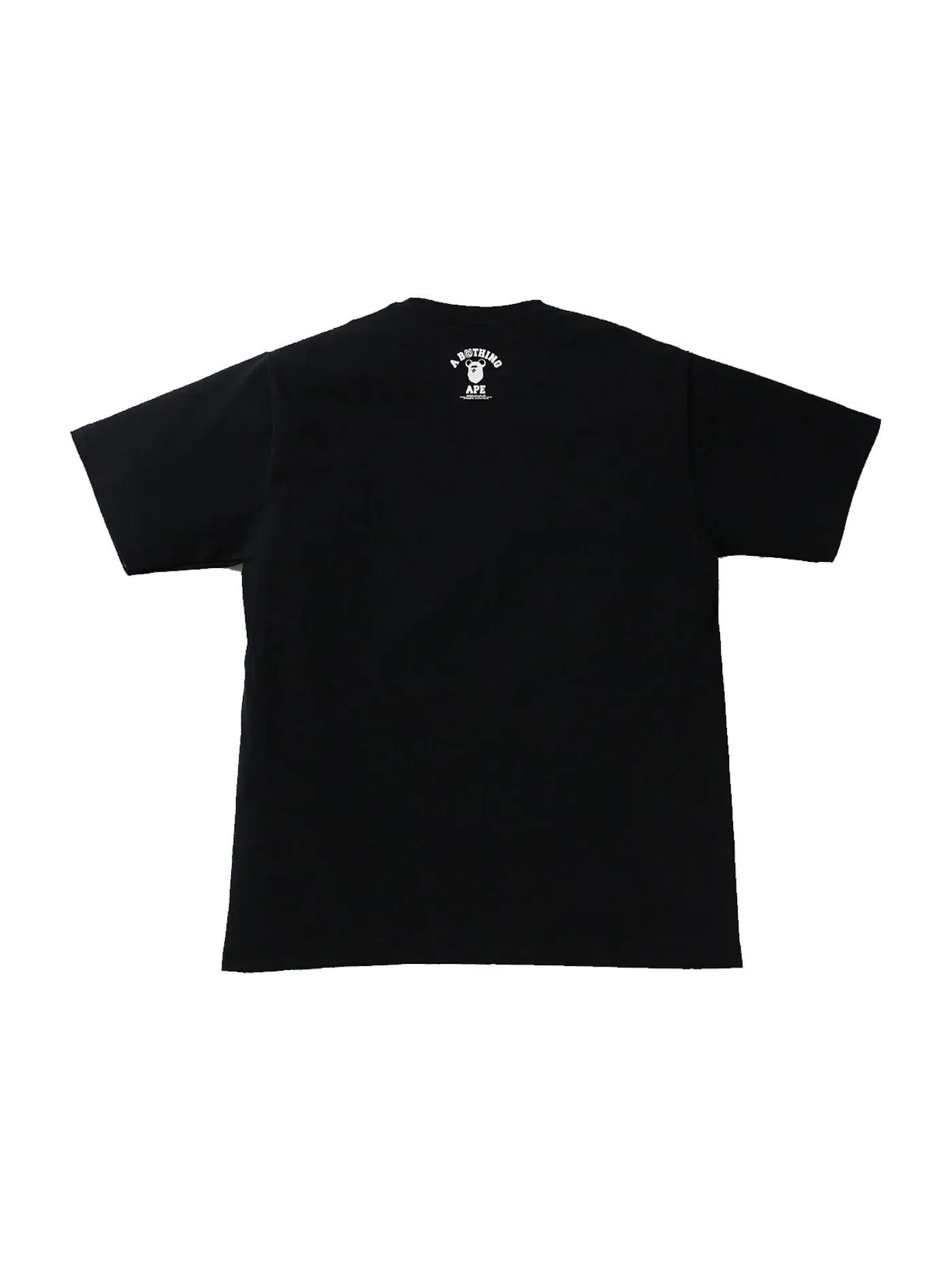 Мужская футболка с принтом BAPE x Medicom Toy Bearbrick Camo Bear College Tee BAPE — изображение 2 из 2, черный