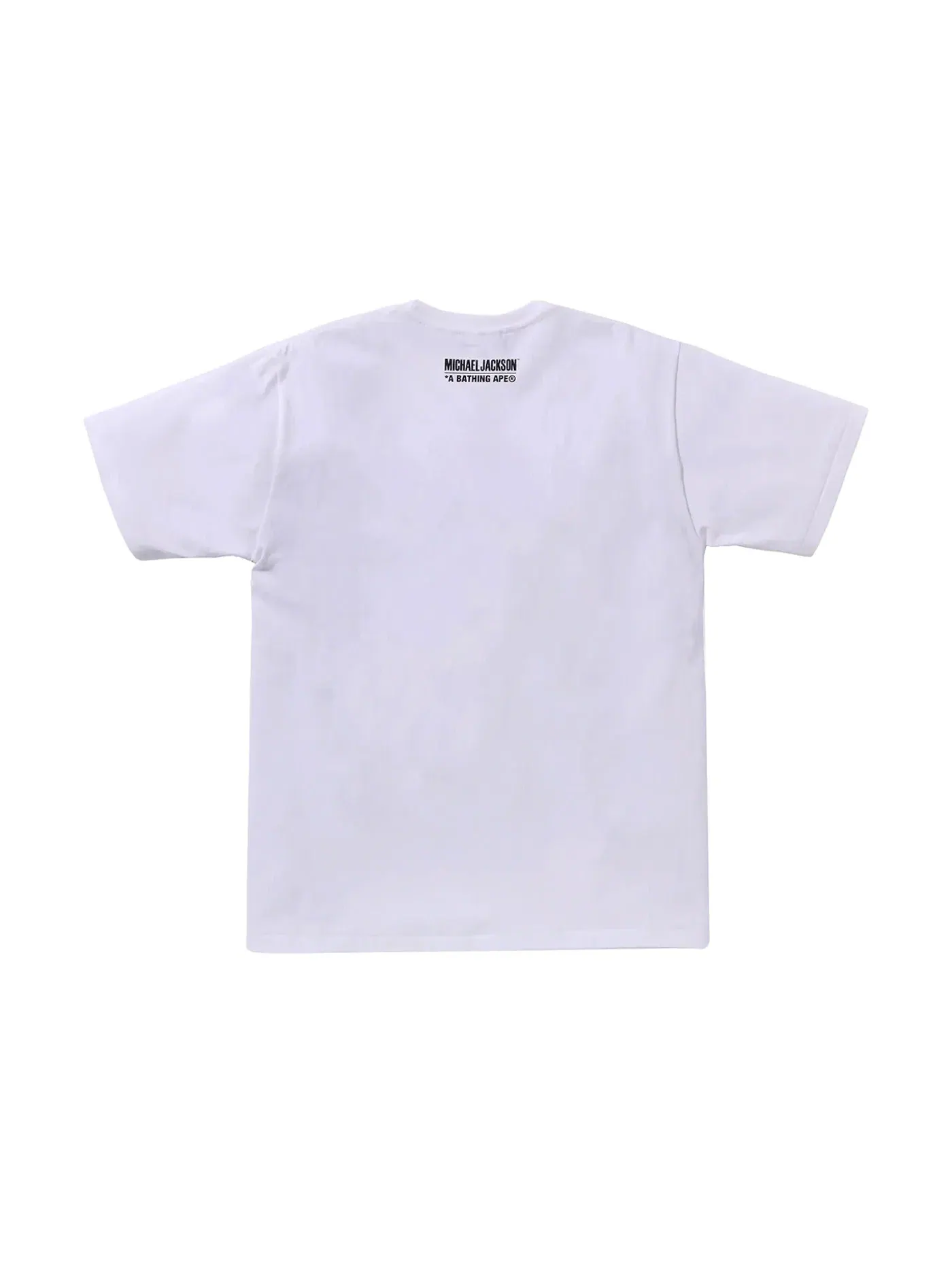 Мужская футболка с принтом BAPE x Michael Jackson Album Jacket Ape Head Tee BAPE — изображение 2 из 2, белый