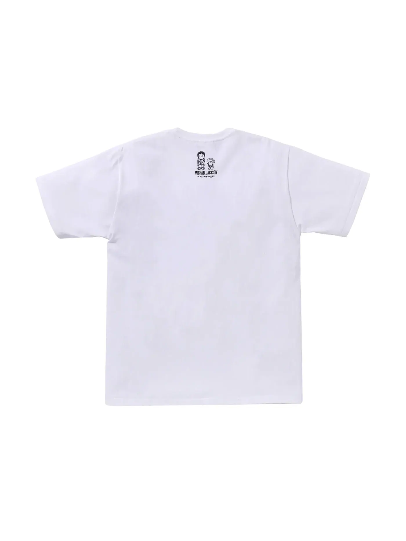 Мужская футболка с принтом BAPE x Michael Jackson Baby Milo Tee BAPE — изображение 2 из 2, белый