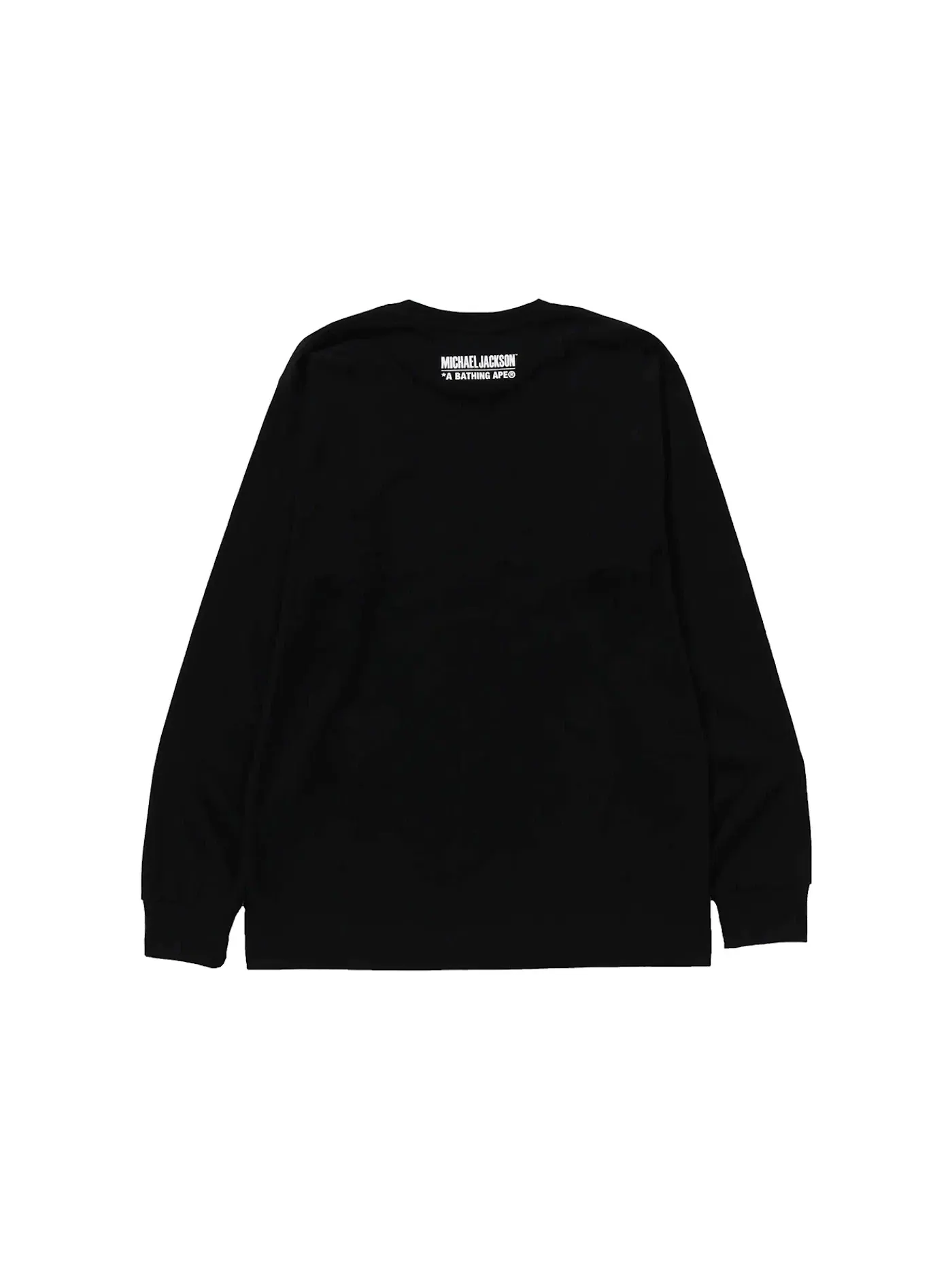 Мужская футболка с длинным рукавом BAPE x Michael Jackson L/S Tee Black BAPE — изображение 2 из 2, черный