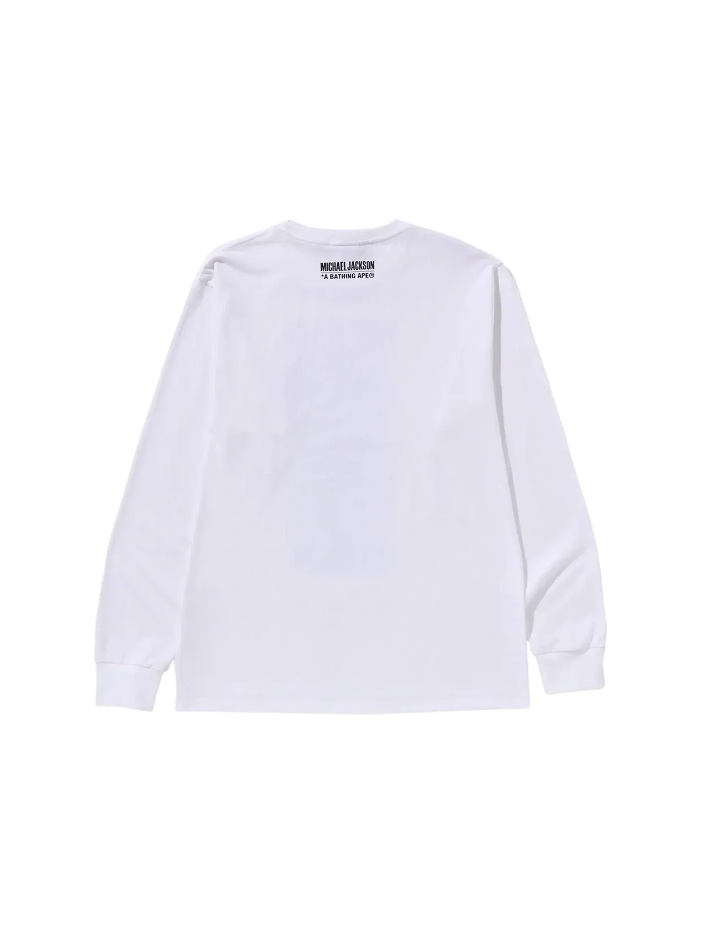 Мужская футболка с длинным рукавом BAPE x Michael Jackson L/S Tee BAPE — изображение 2 из 2, белый