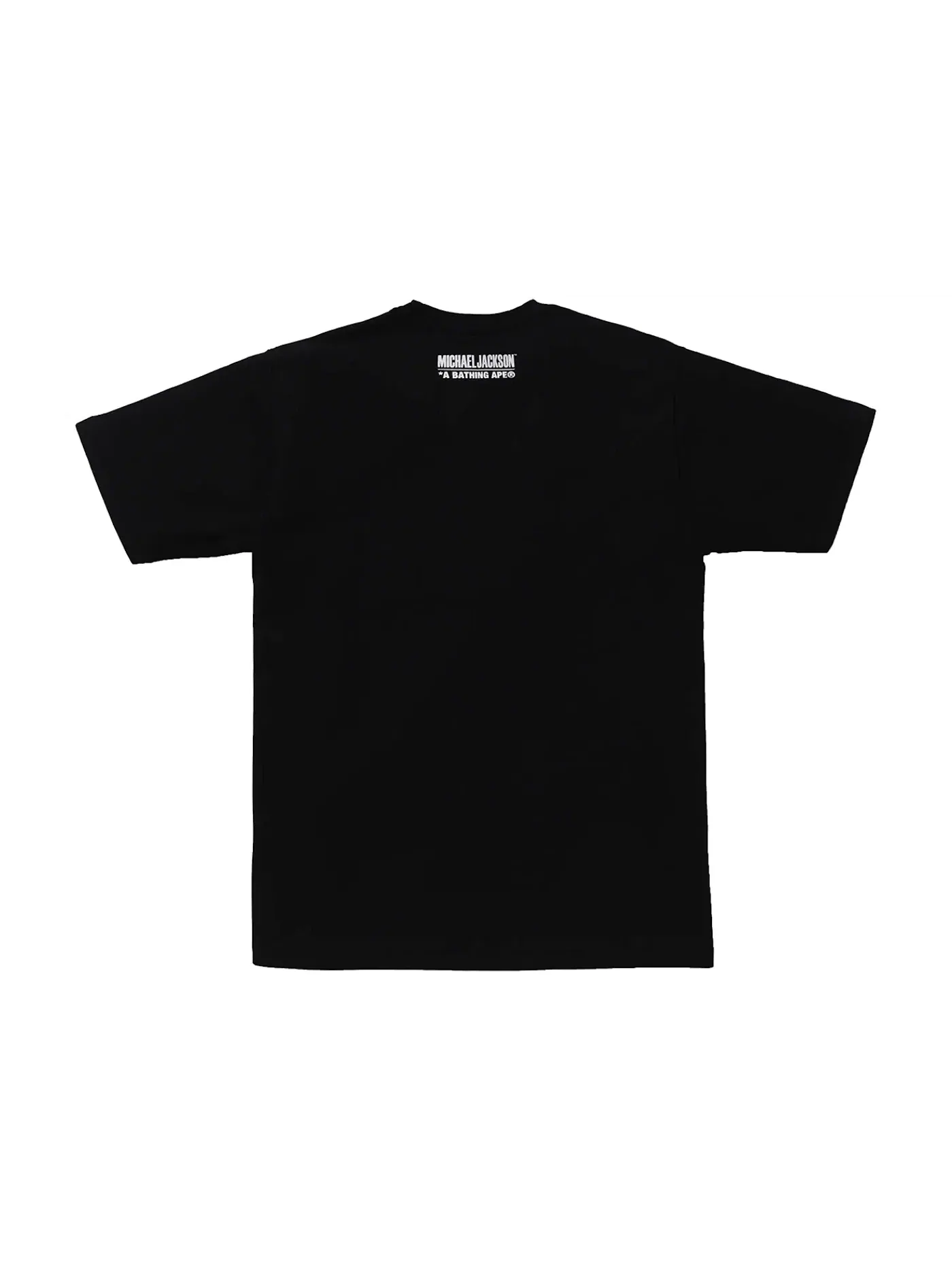 Мужская футболка с принтом BAPE x Michael Jackson Tee BAPE — изображение 2 из 2, черный