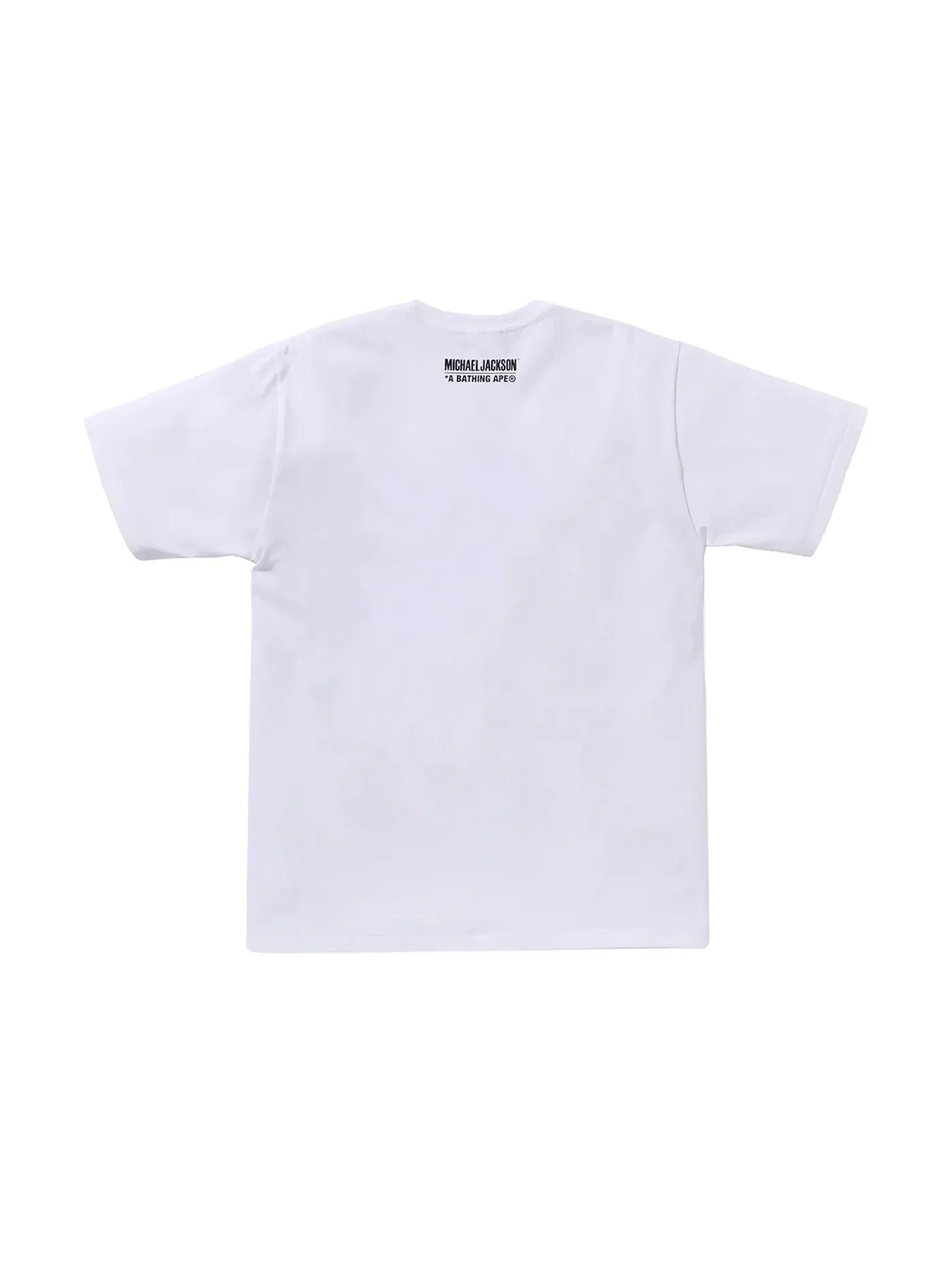 Мужская футболка с принтом BAPE x Michael Jackson Tee BAPE — изображение 2 из 2, белый