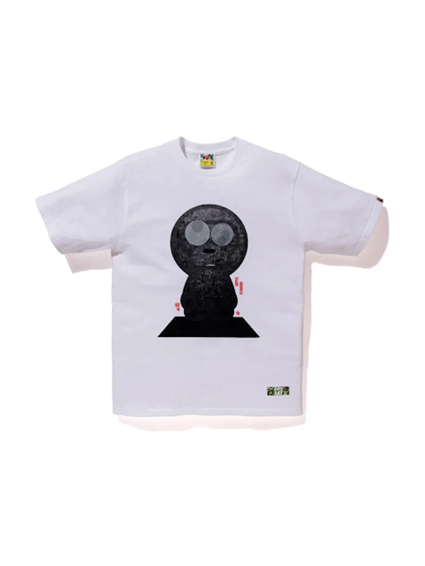 Мужская футболка с принтом BAPE x Michael Lau Baby Milo Tee BAPE — изображение 1 из 1, белый