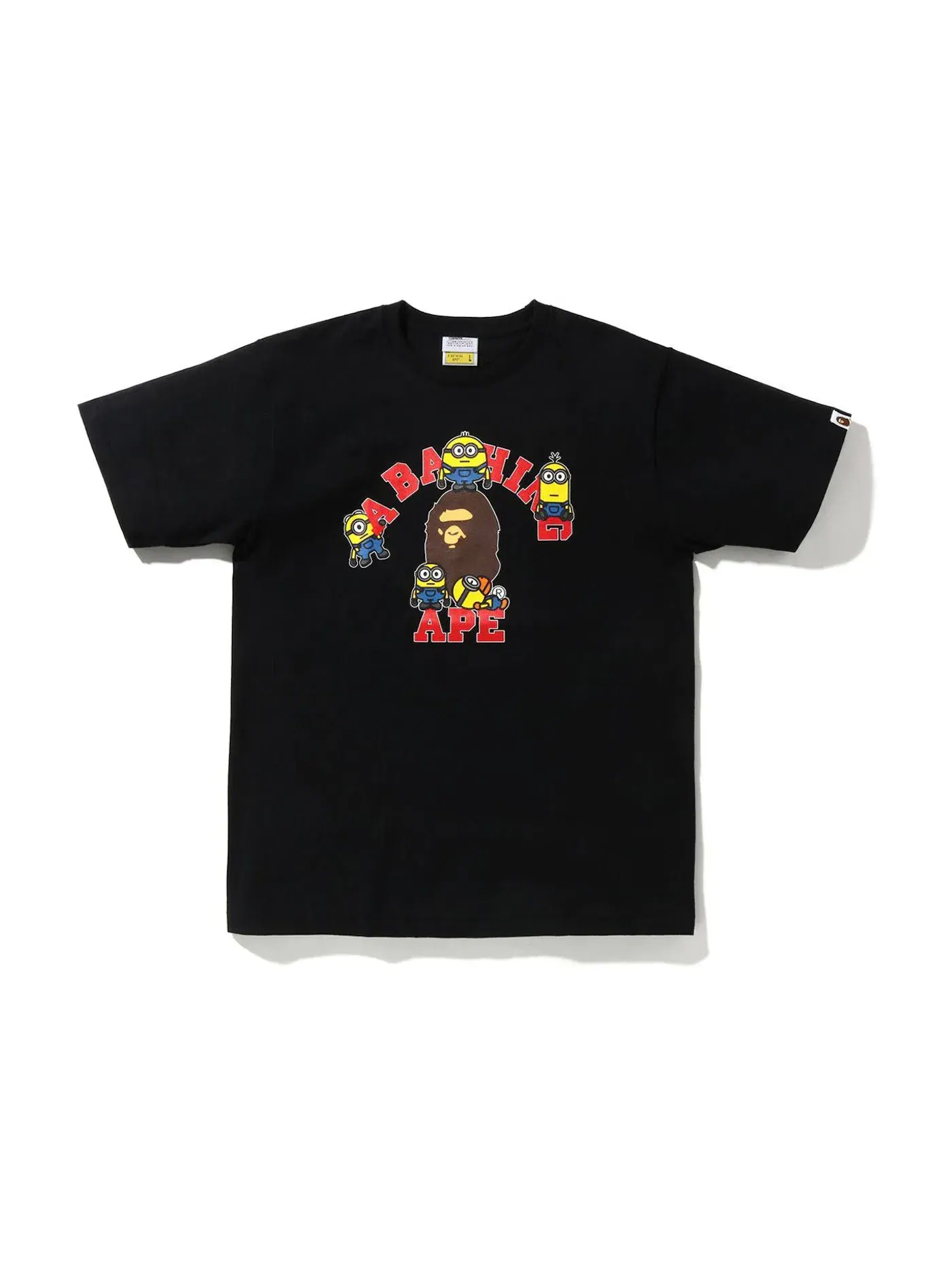 Мужская футболка с принтом BAPE x Minions 01 Tee BAPE — изображение 1 из 2, черный