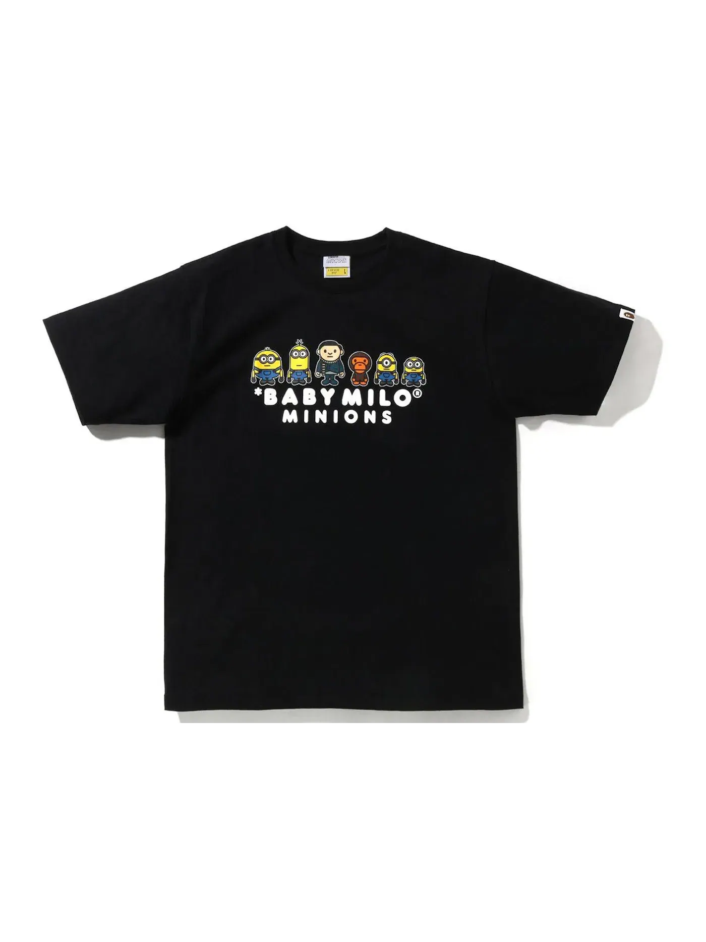 Мужская футболка с принтом BAPE x Minions 05 Tee BAPE — изображение 1 из 2, черный