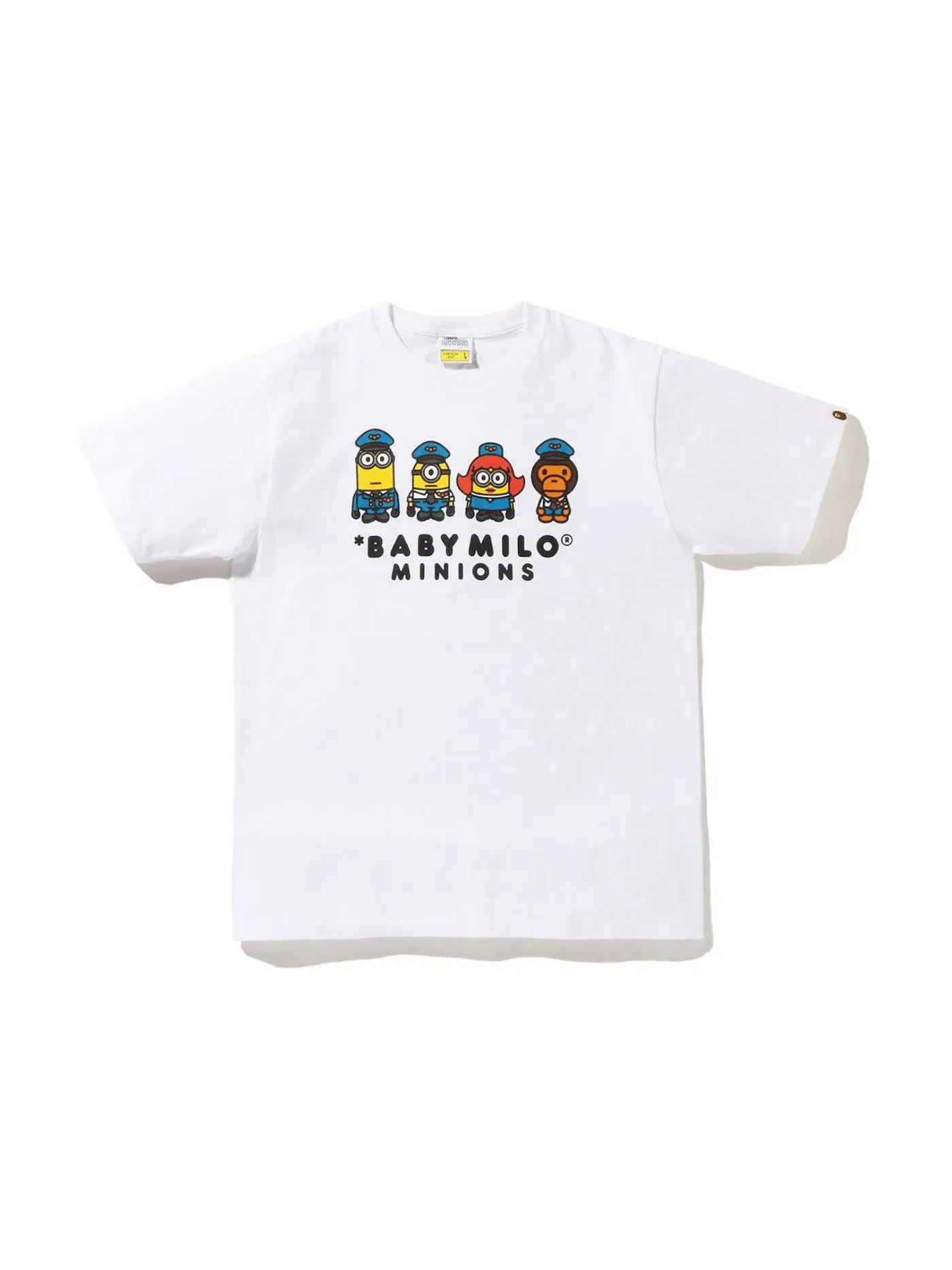 Детская футболка с принтом BAPE x Minions 06 Kids Tee BAPE — изображение 1 из 2, белый