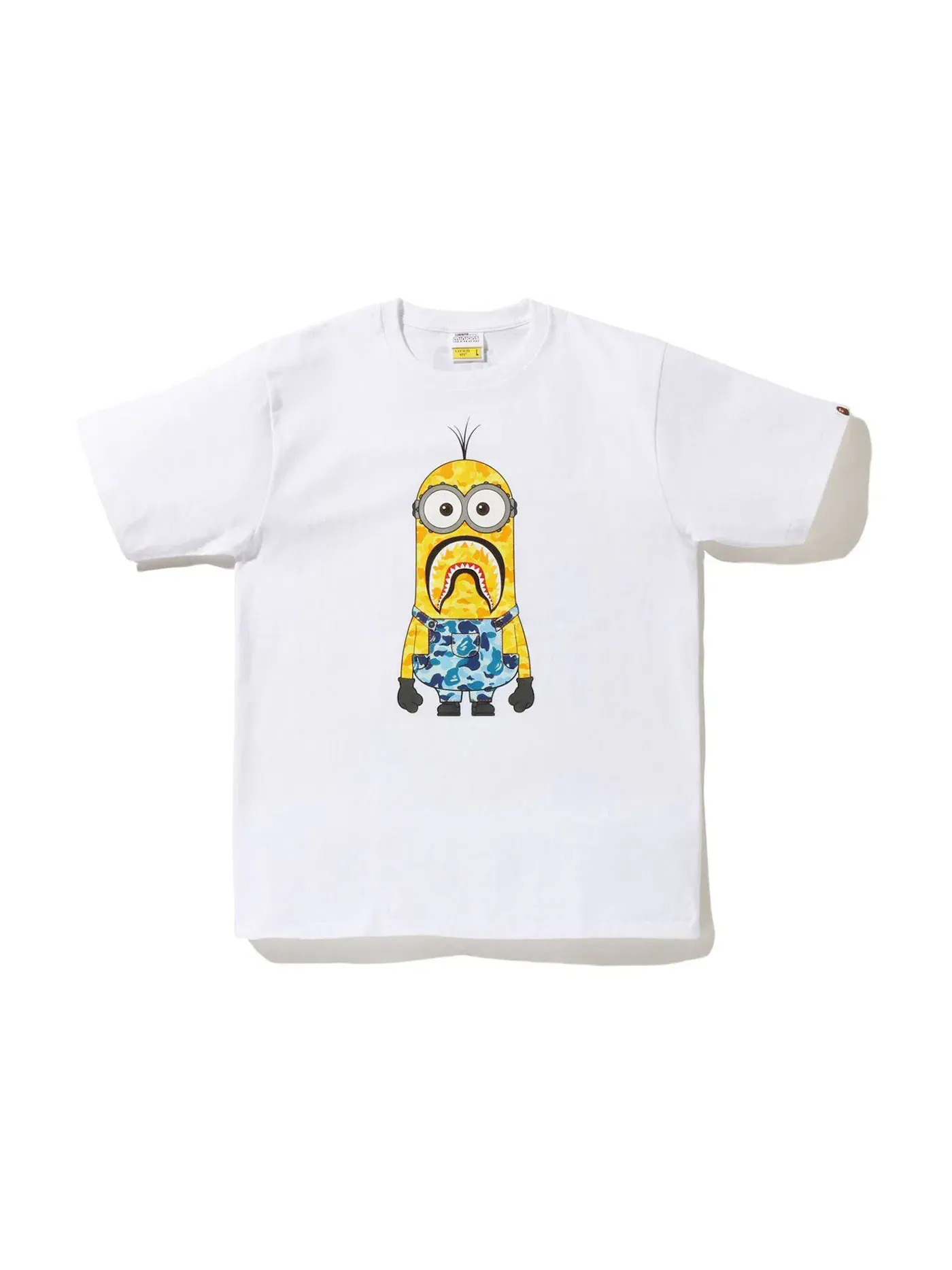 Мужская футболка с принтом BAPE x Minions 07 Tee BAPE — изображение 1 из 2, белый