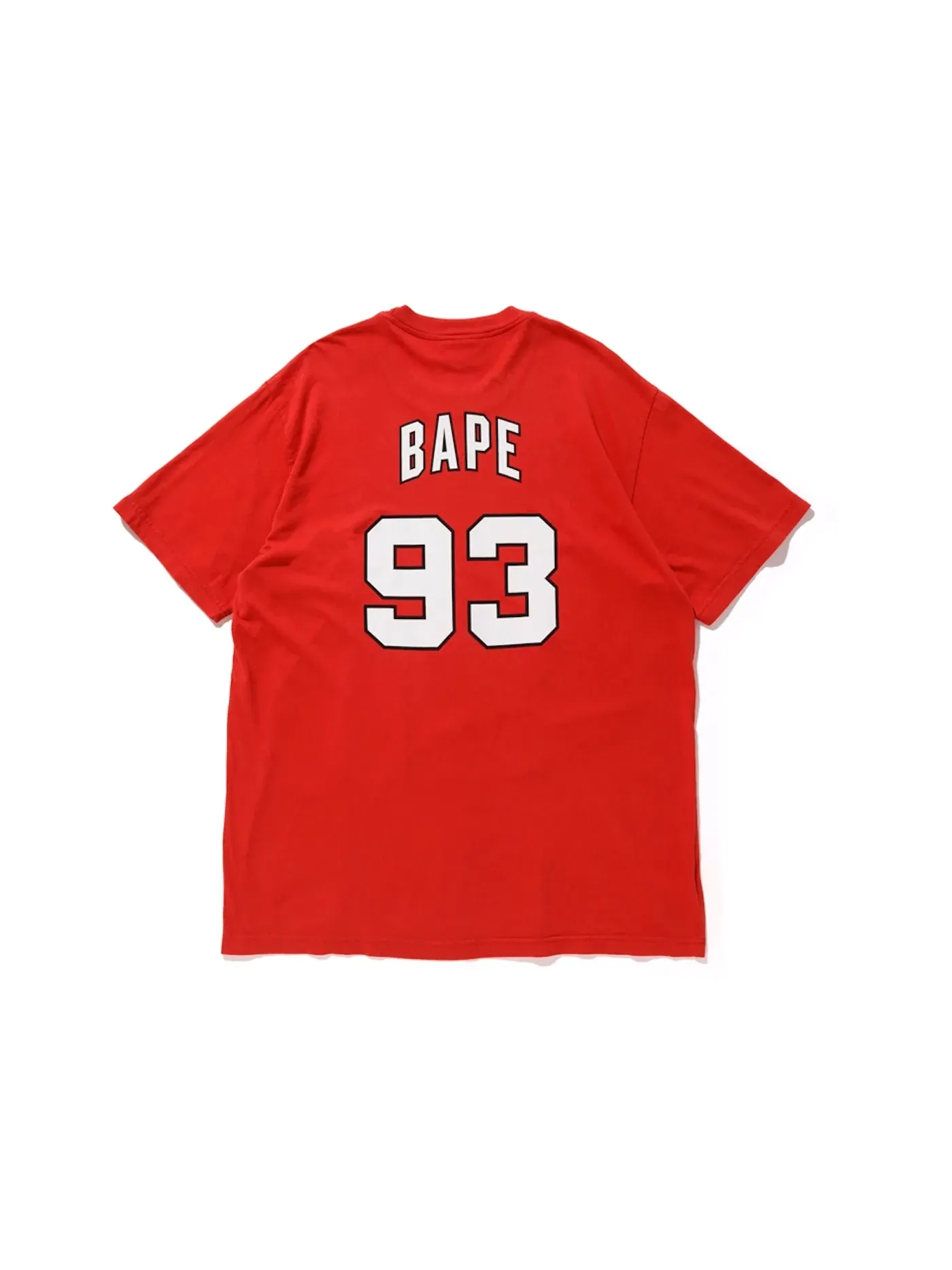 Мужская футболка с принтом BAPE x Mitchell & Ness Blazers Tee BAPE — изображение 2 из 3, бордовый