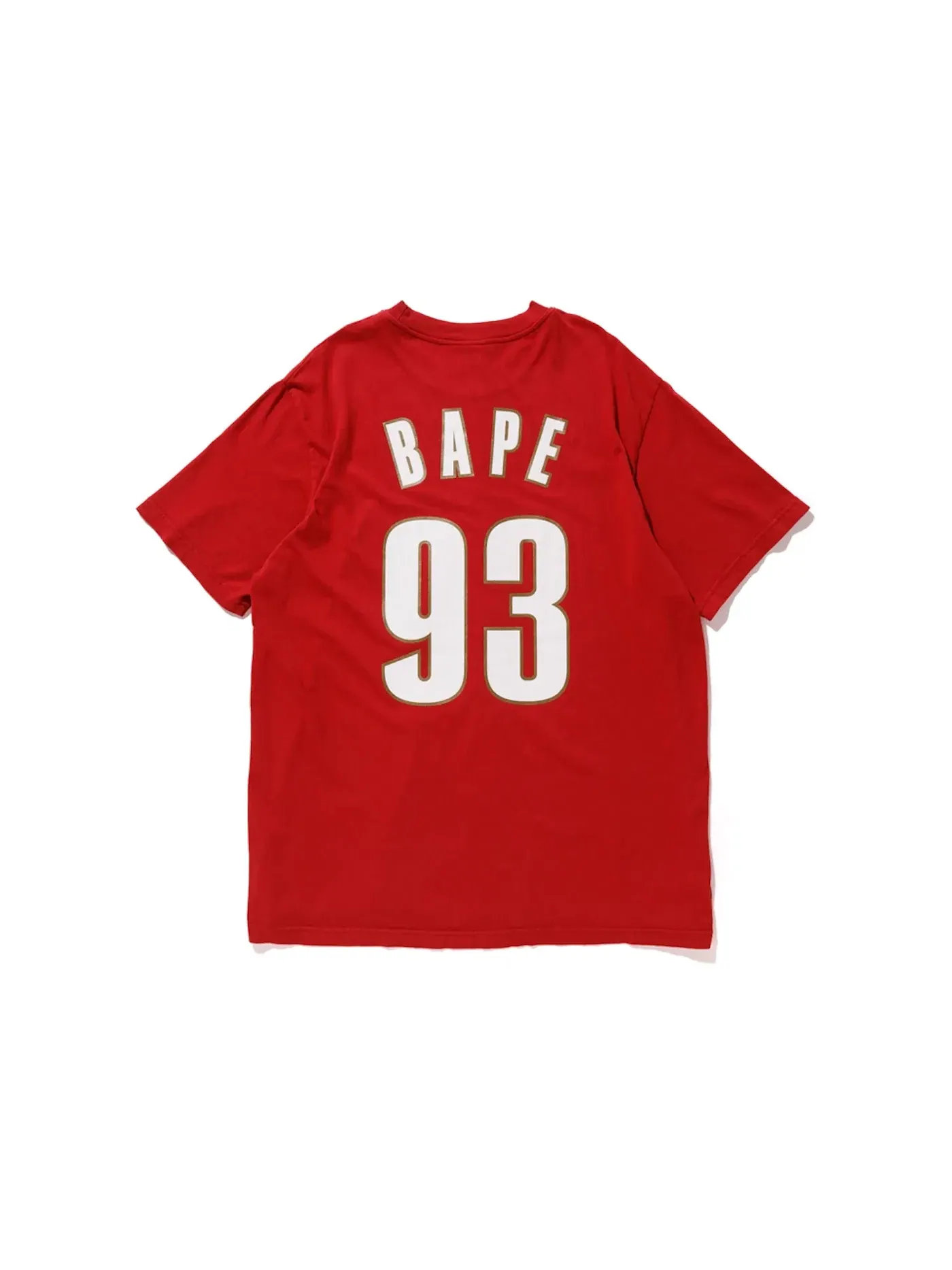 Мужская футболка с принтом BAPE x Mitchell & Ness Cavs Tee BAPE — изображение 2 из 3, бордовый