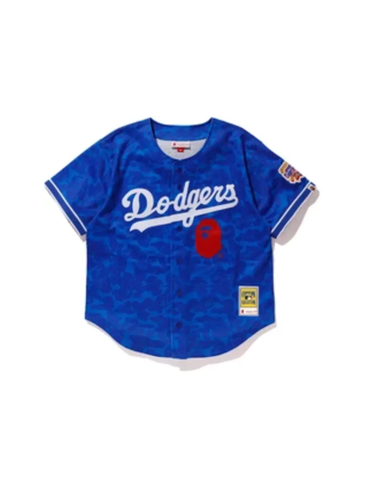 Мужская джерси с принтом Jersey BAPE — изображение 1 из 2, синий