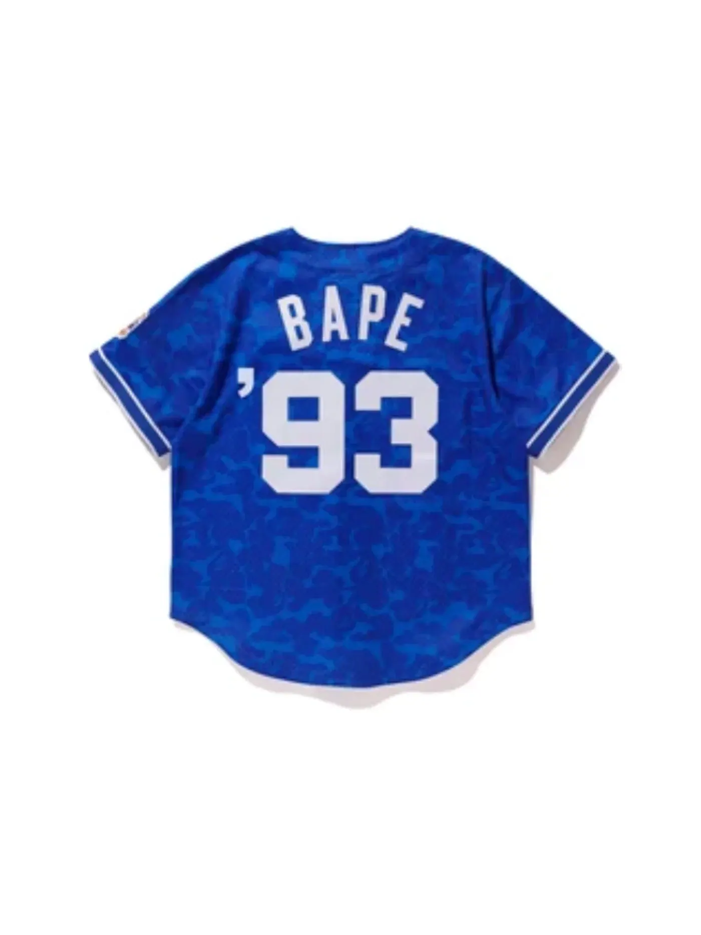 Мужская джерси с принтом Jersey BAPE — изображение 2 из 2, синий